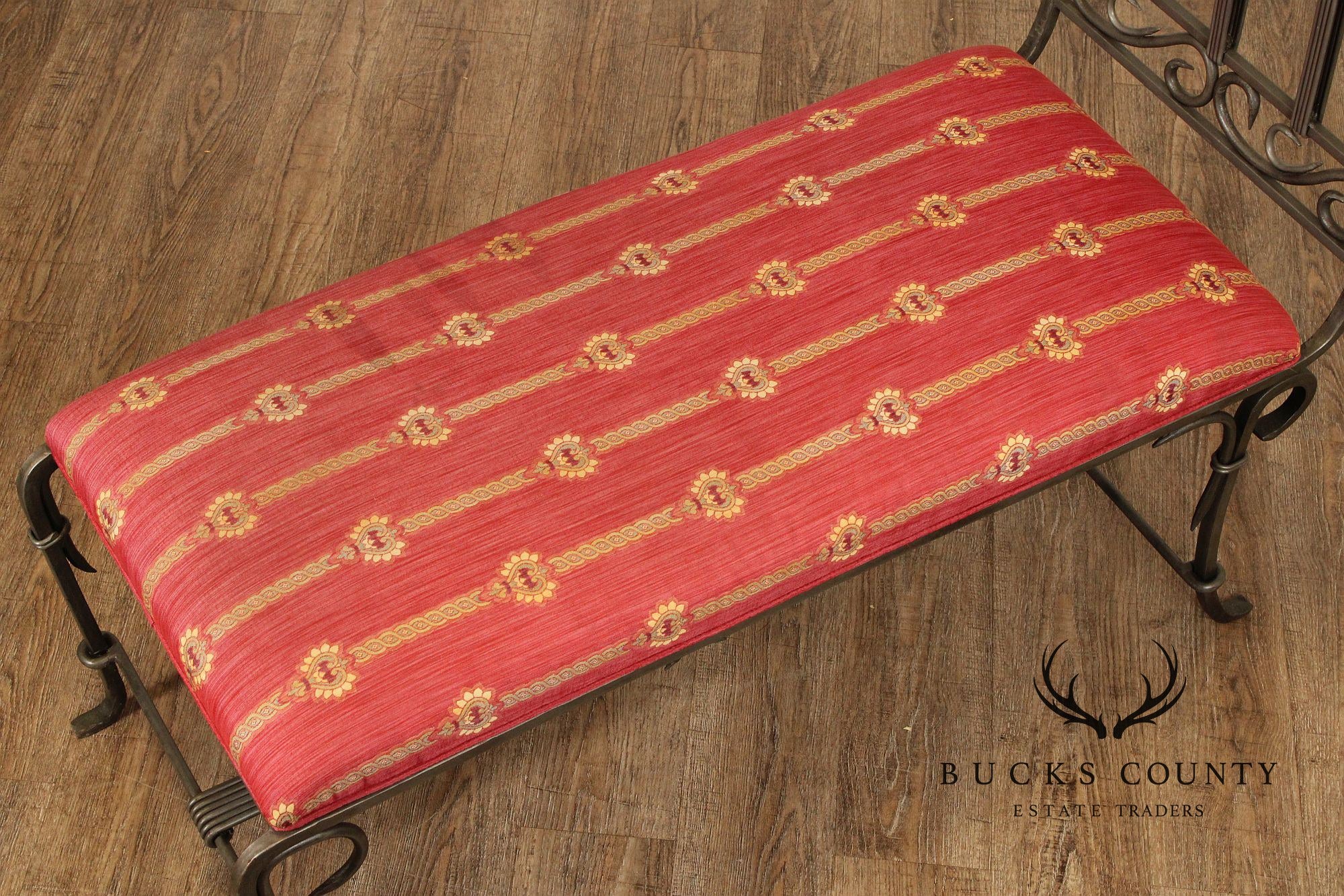 Vintage Wrought Iron Chaise Lounge
