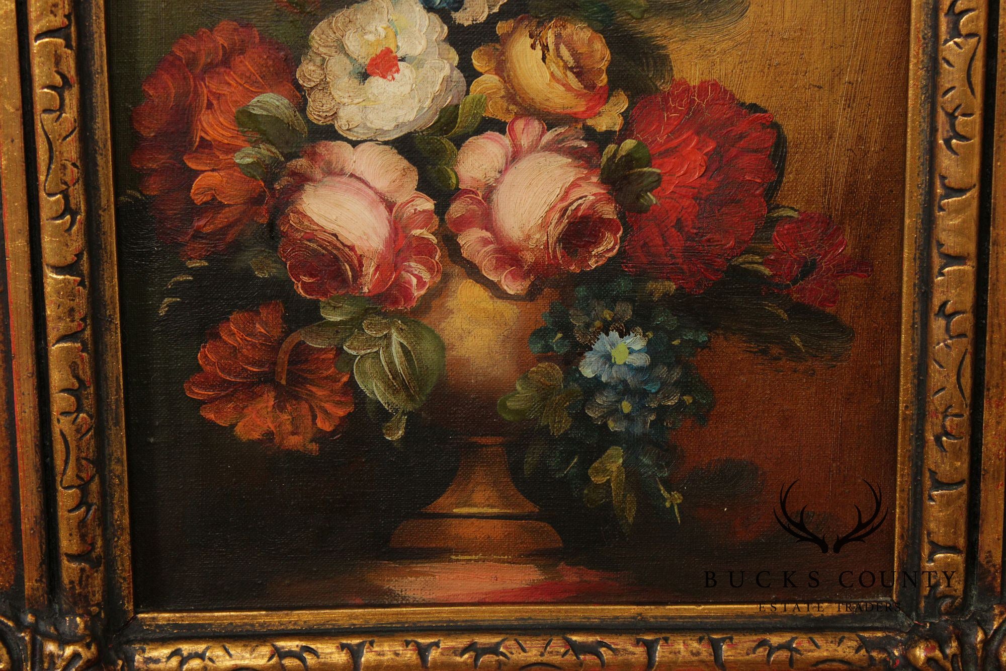 Artist Signed Belgian Floral Still-Life Painting
