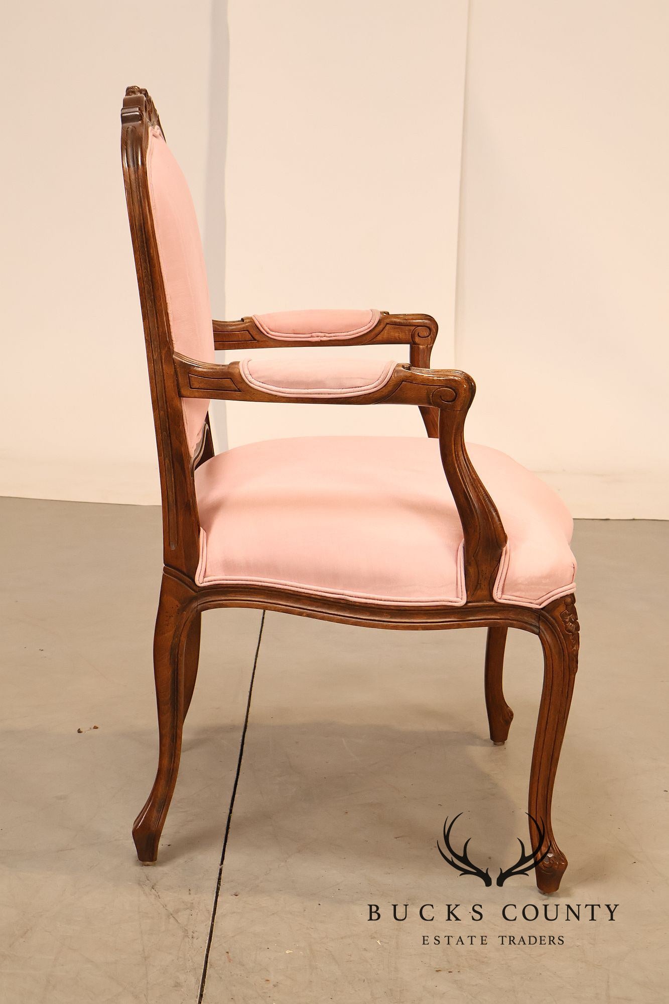 Ethan Allen French Louis XV Style Fauteuil Armchair