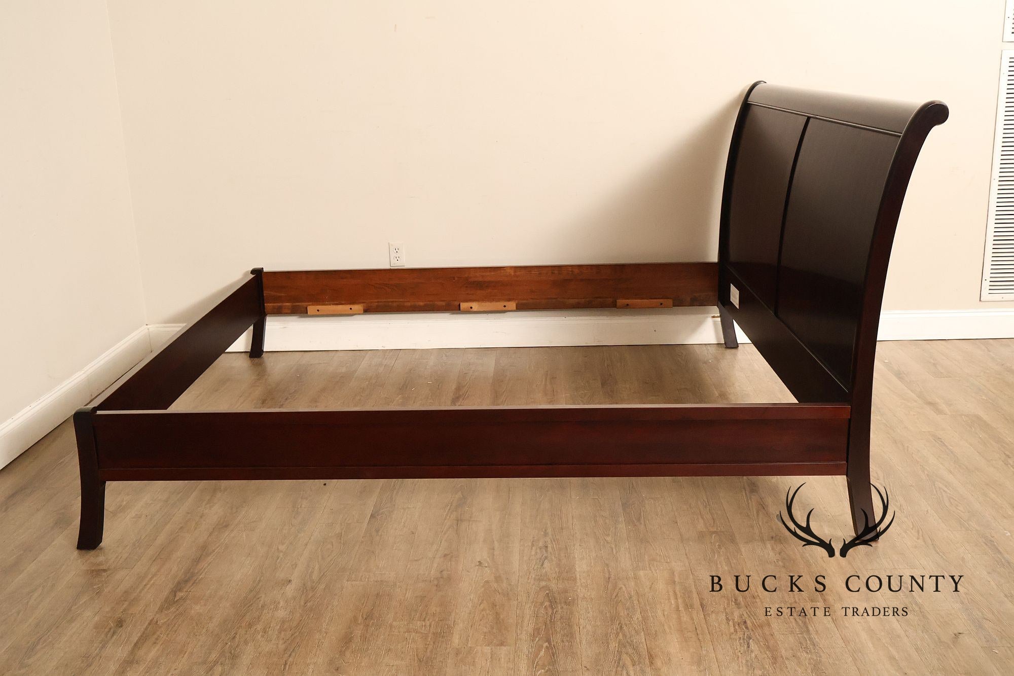 Stickley Cherry King Size Sleigh Bed