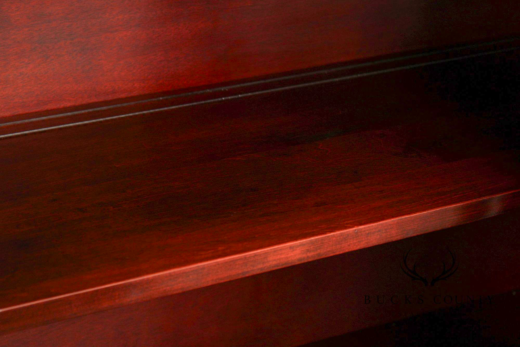 1940's Vintage Carved Mahogany China Cabinet