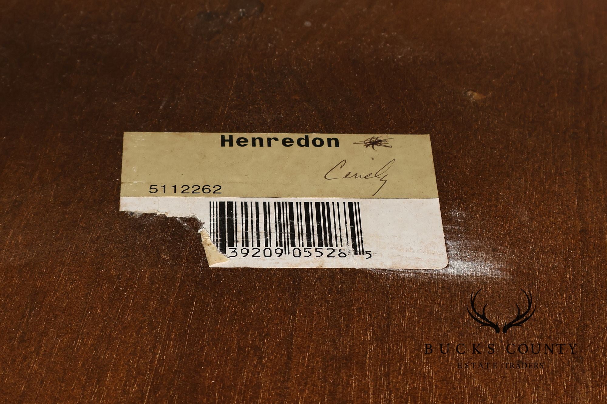 Henredon 48 Inch Round Inlaid Mahogany Center Table