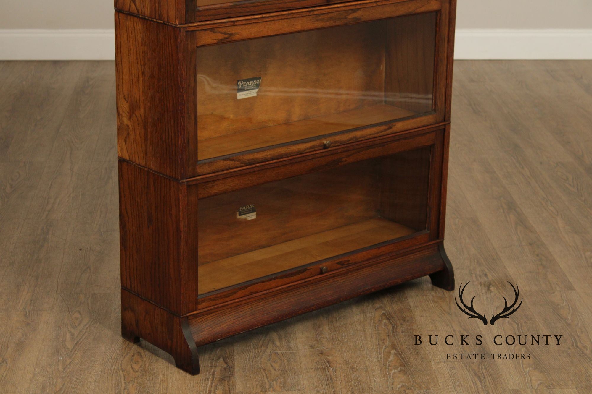 Pearson Antique Oak Four Stack Barrister Bookcase