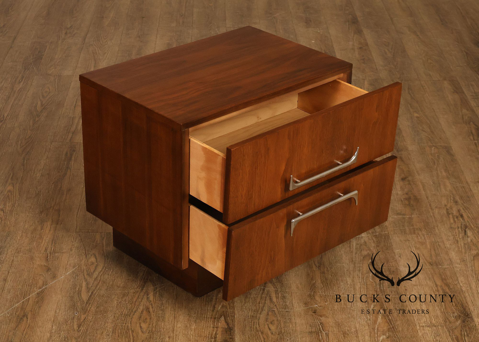 Craft Associates Mid Century Modern Walnut Nightstand