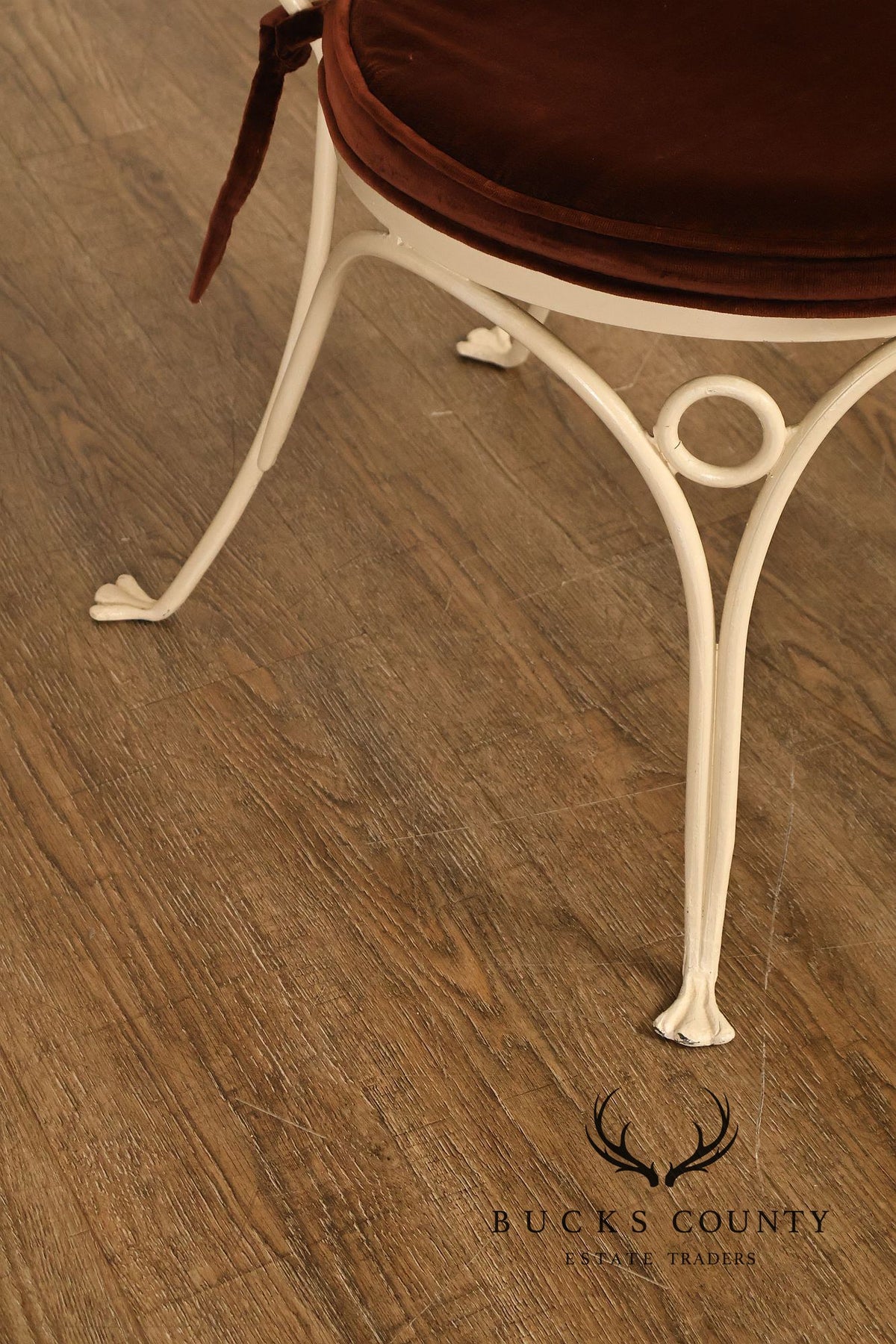 Salterini Mid Century Wrought Iron Fruit And Vine Set Of 6 Dining Chairs