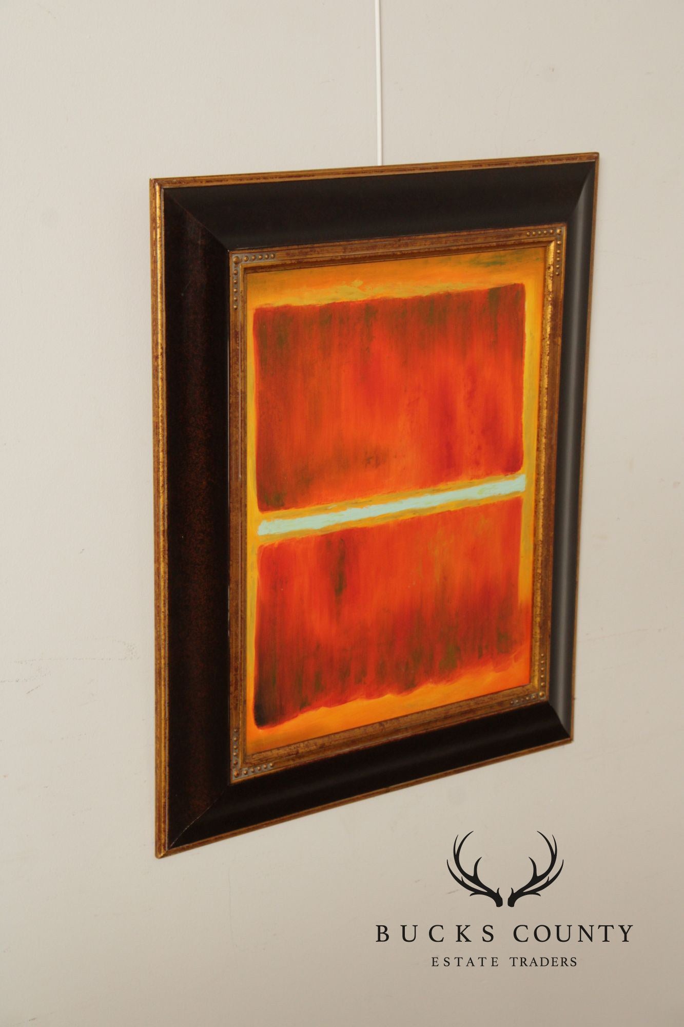 Abstract Expressionism Framed Color Block Painting