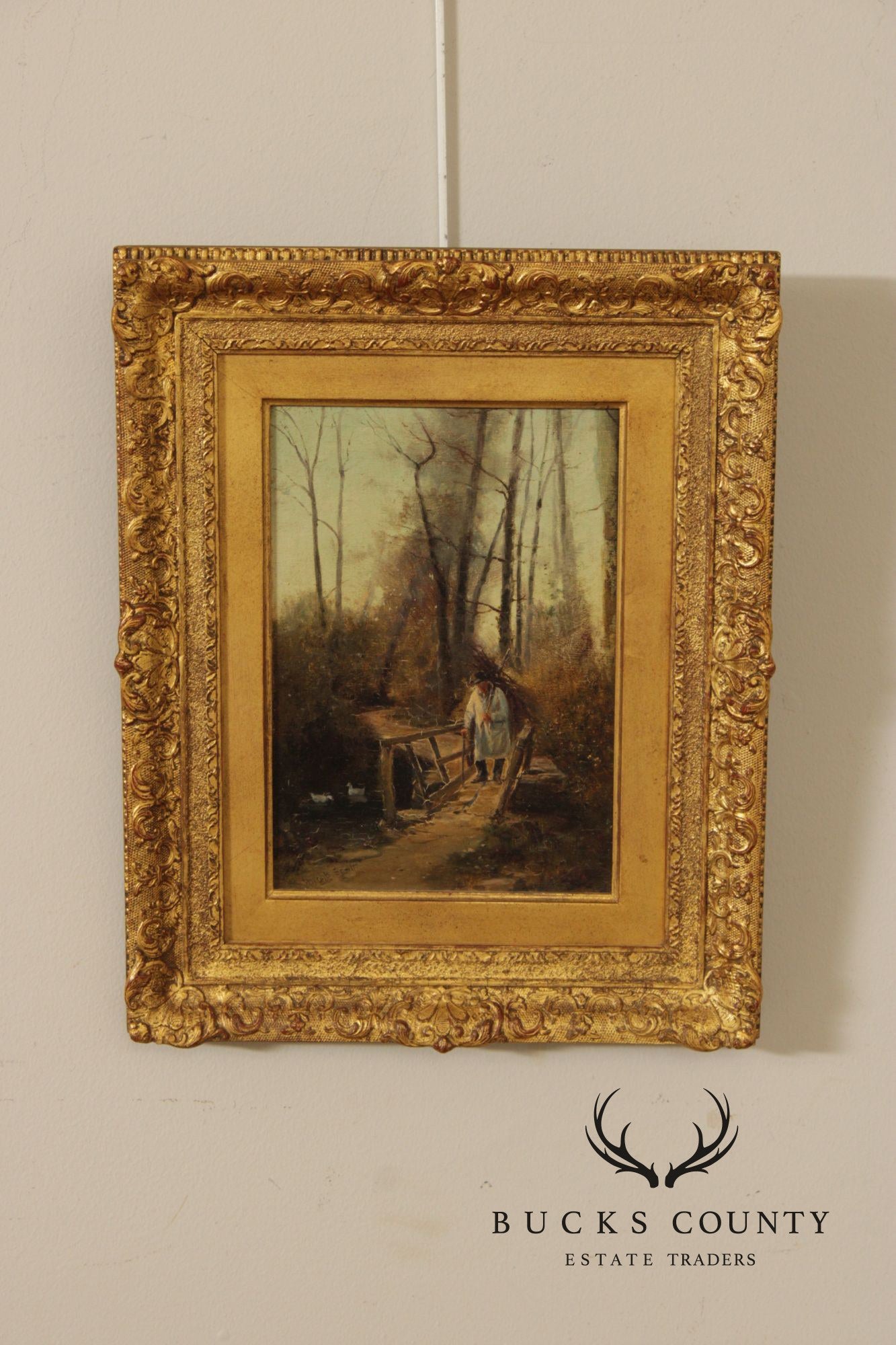 Hugh Berry Scott Oil Painting, Woodland Walk