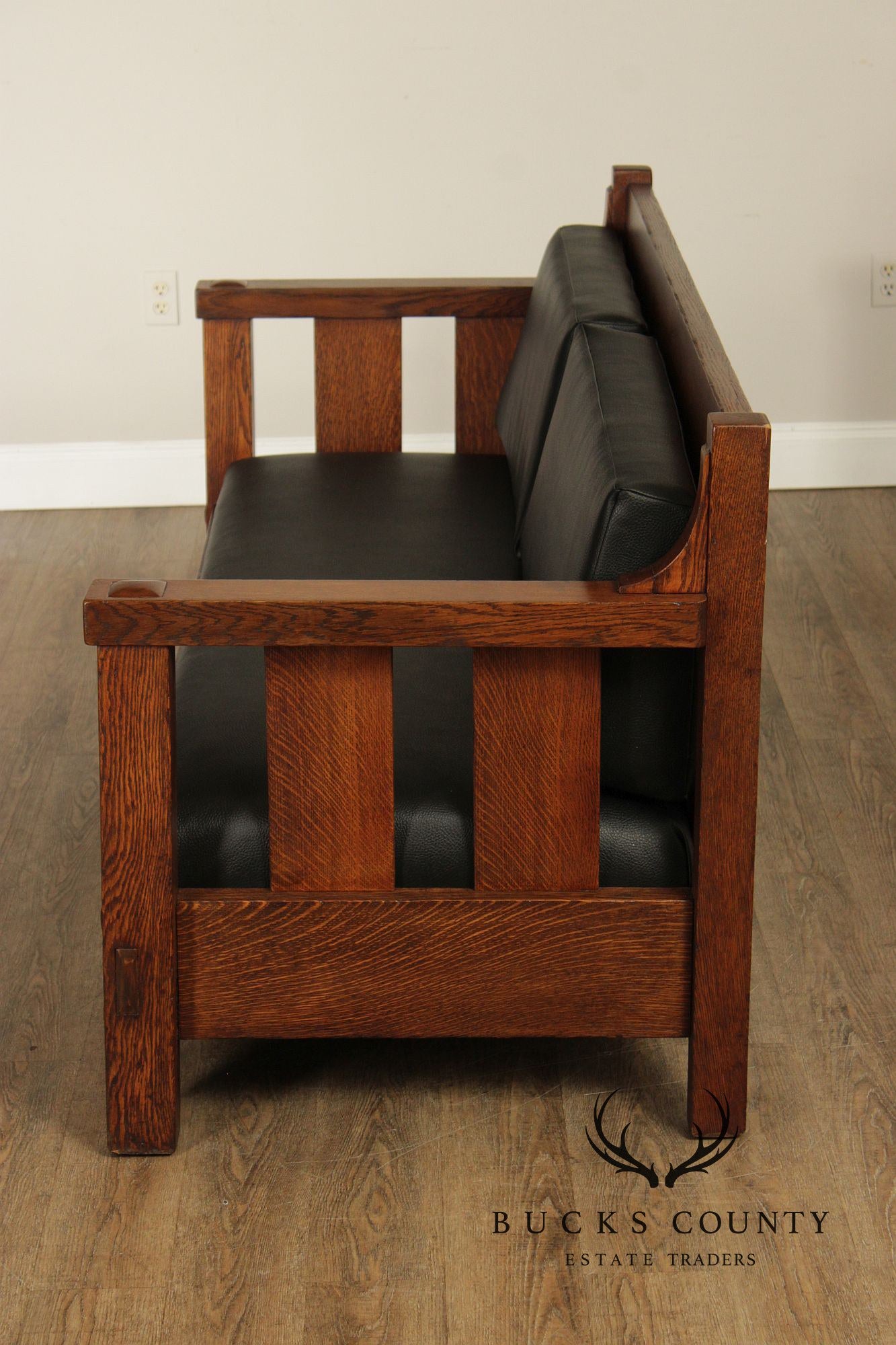 Lifetime Furniture Antique Mission Oak Sofa Settle