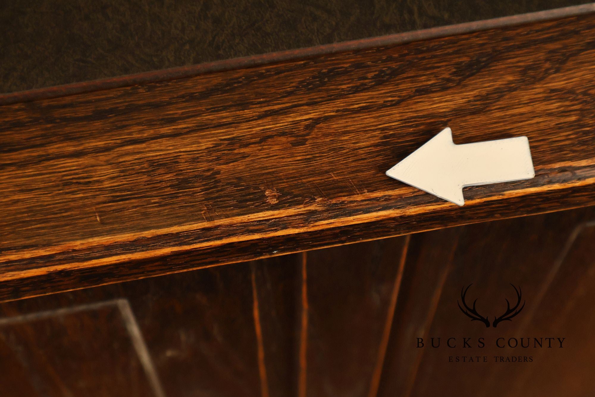 Jamestown Lounge Co. Gothic Revival Vintage Oak Drop-Leaf Server