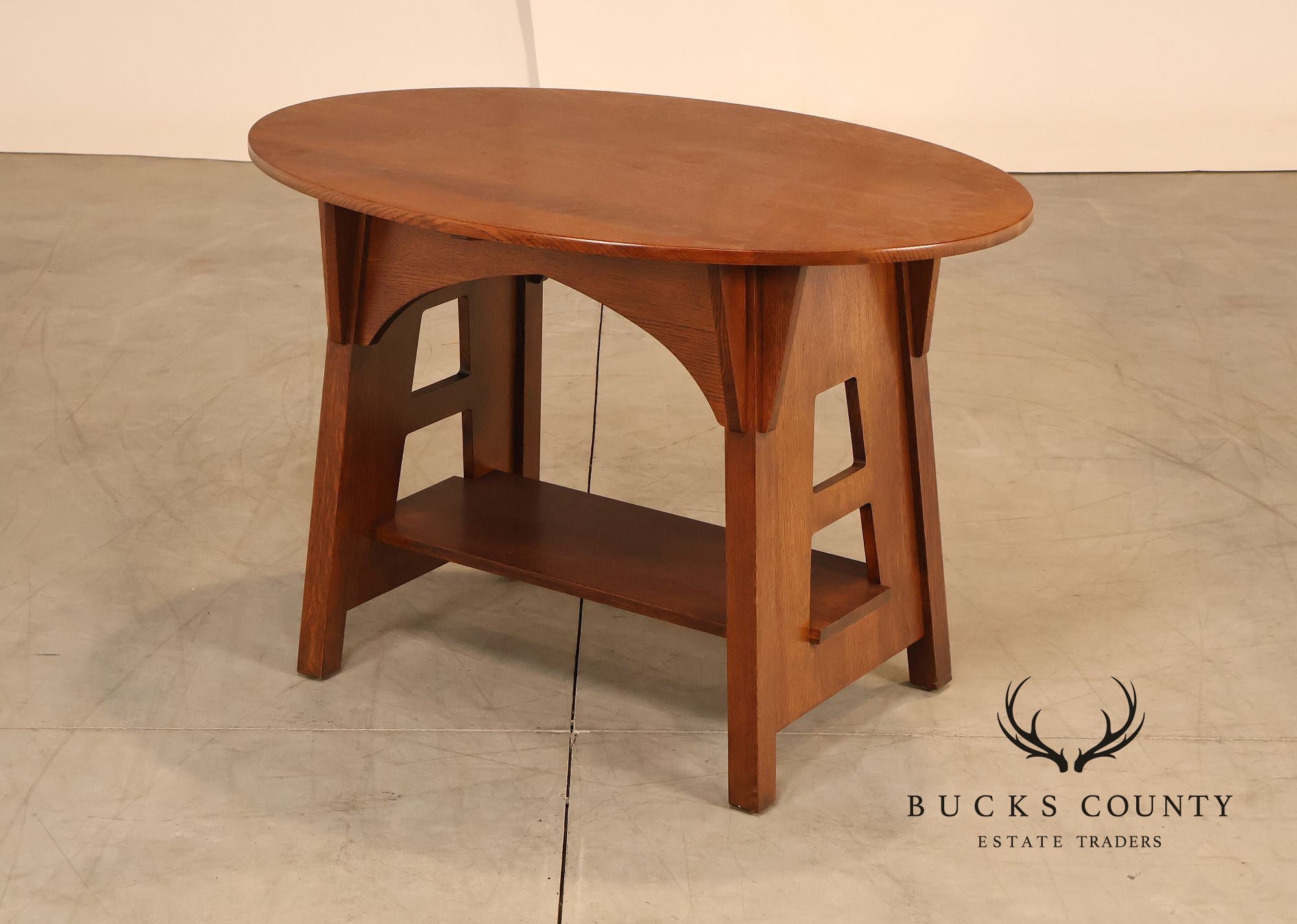 Stickley Mission Collection Oak Limbert Library Table