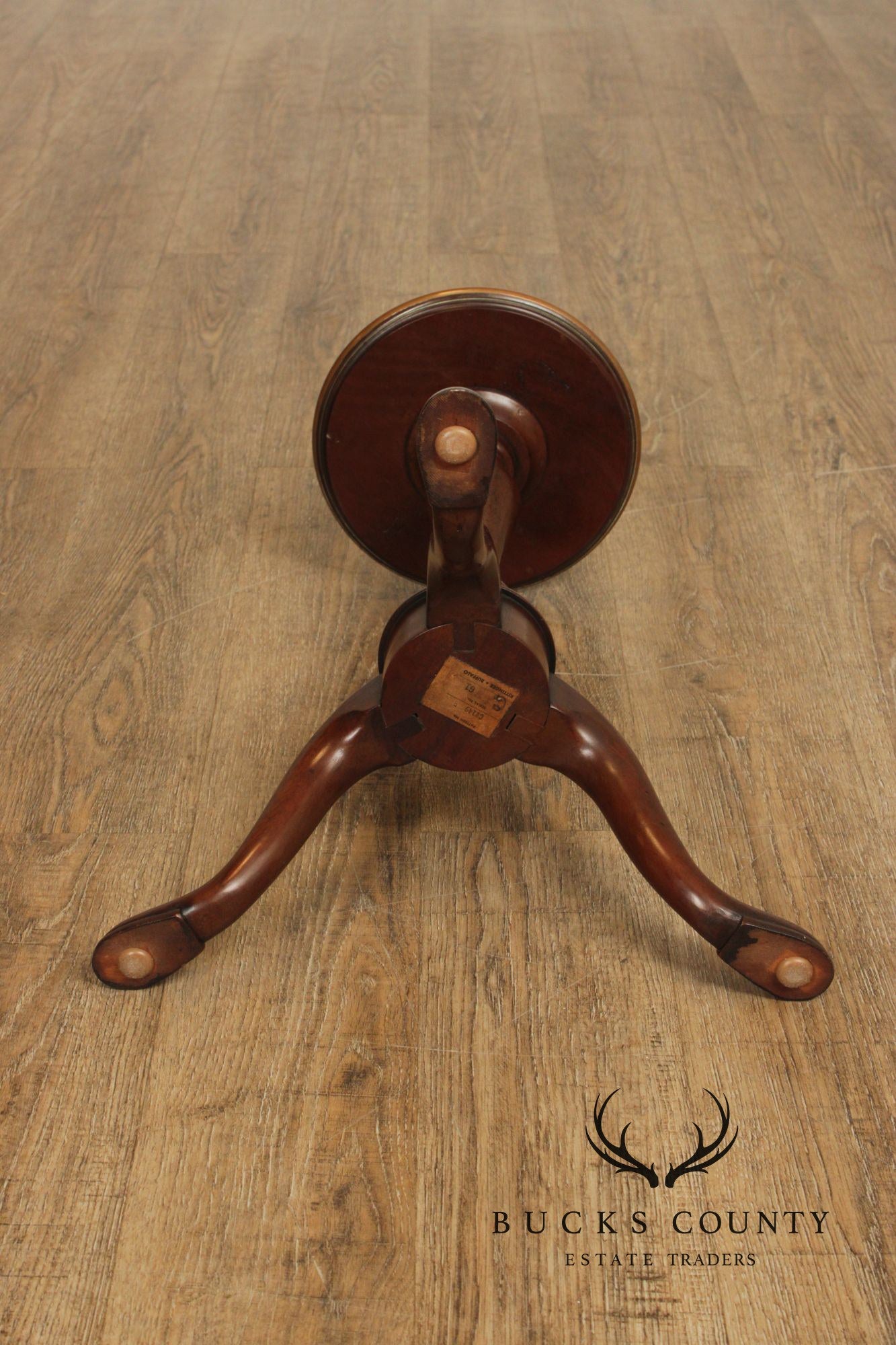 Kittinger Colonial Williamsburg Mahogany Copper Top Drinks Table