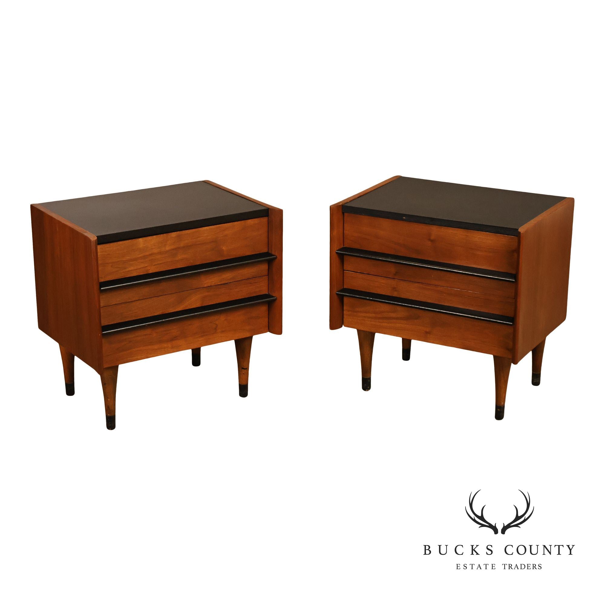 American of Martinsville Mid Century Modern Pair of Nightstands