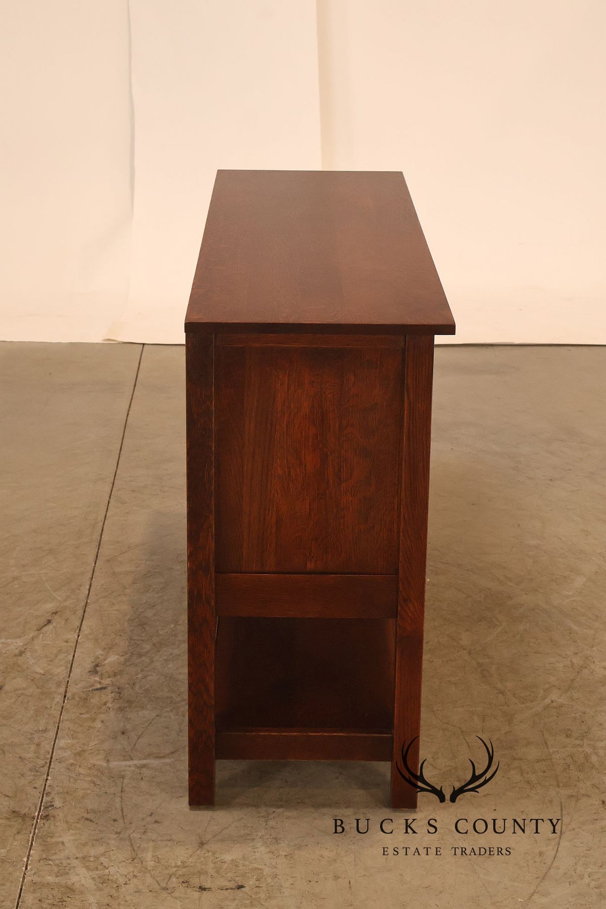 Stickley Meadowflower Collection Oak Inlaid Console Cabinet