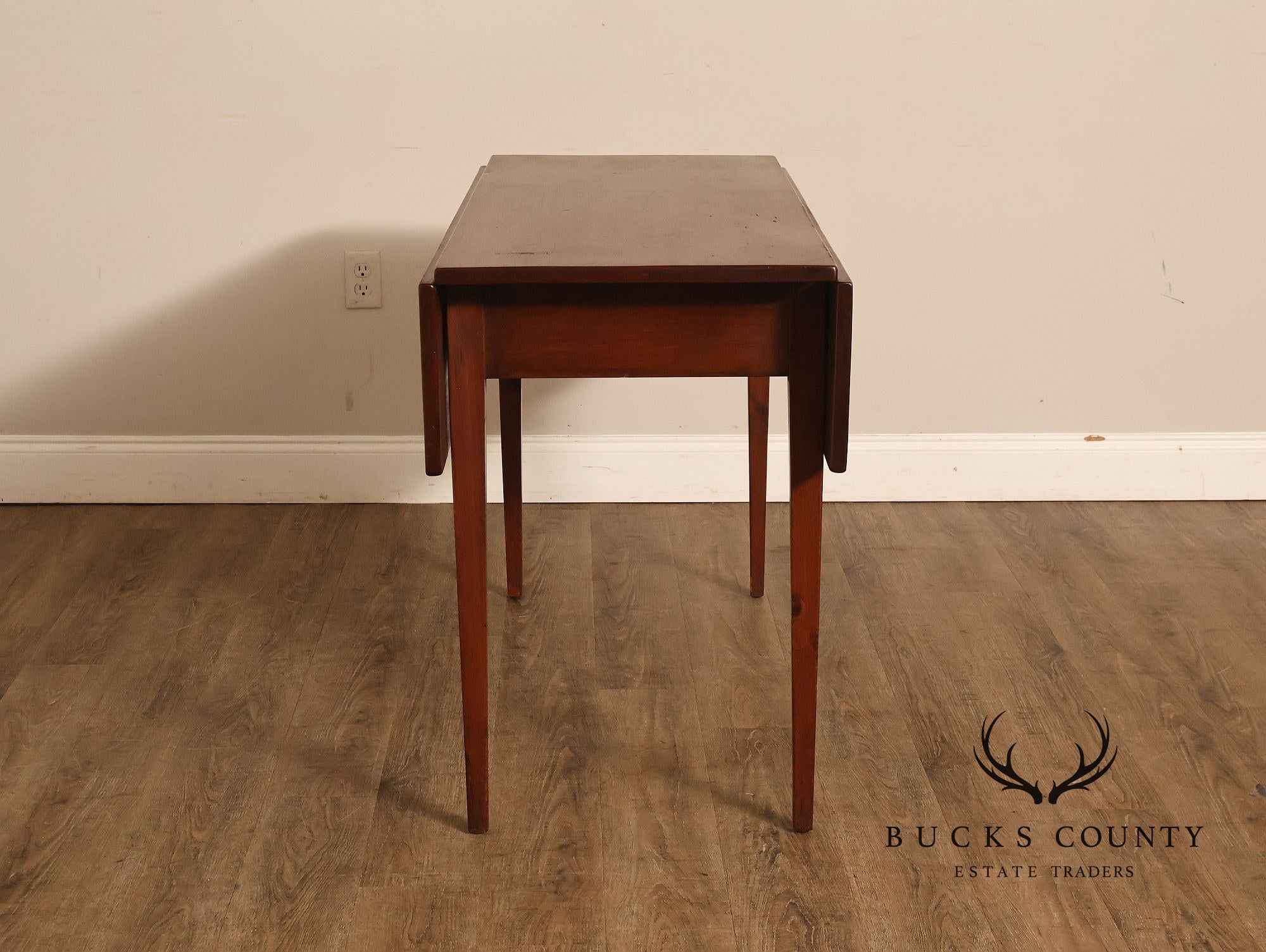 Custom Quality Farmhouse Pine Drop Leaf Harvest Dining Table