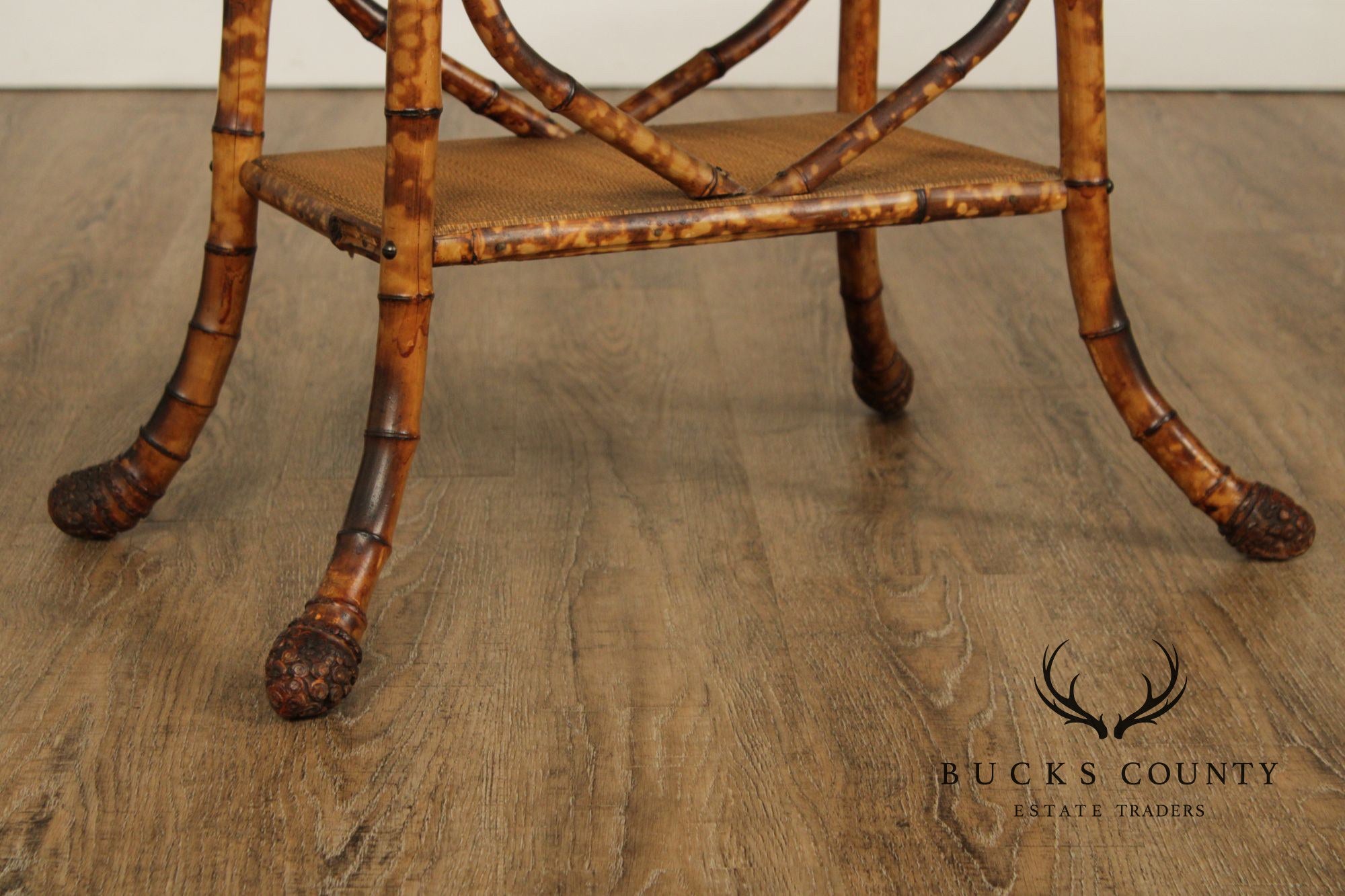 Vintage English Bamboo Sewing Stand
