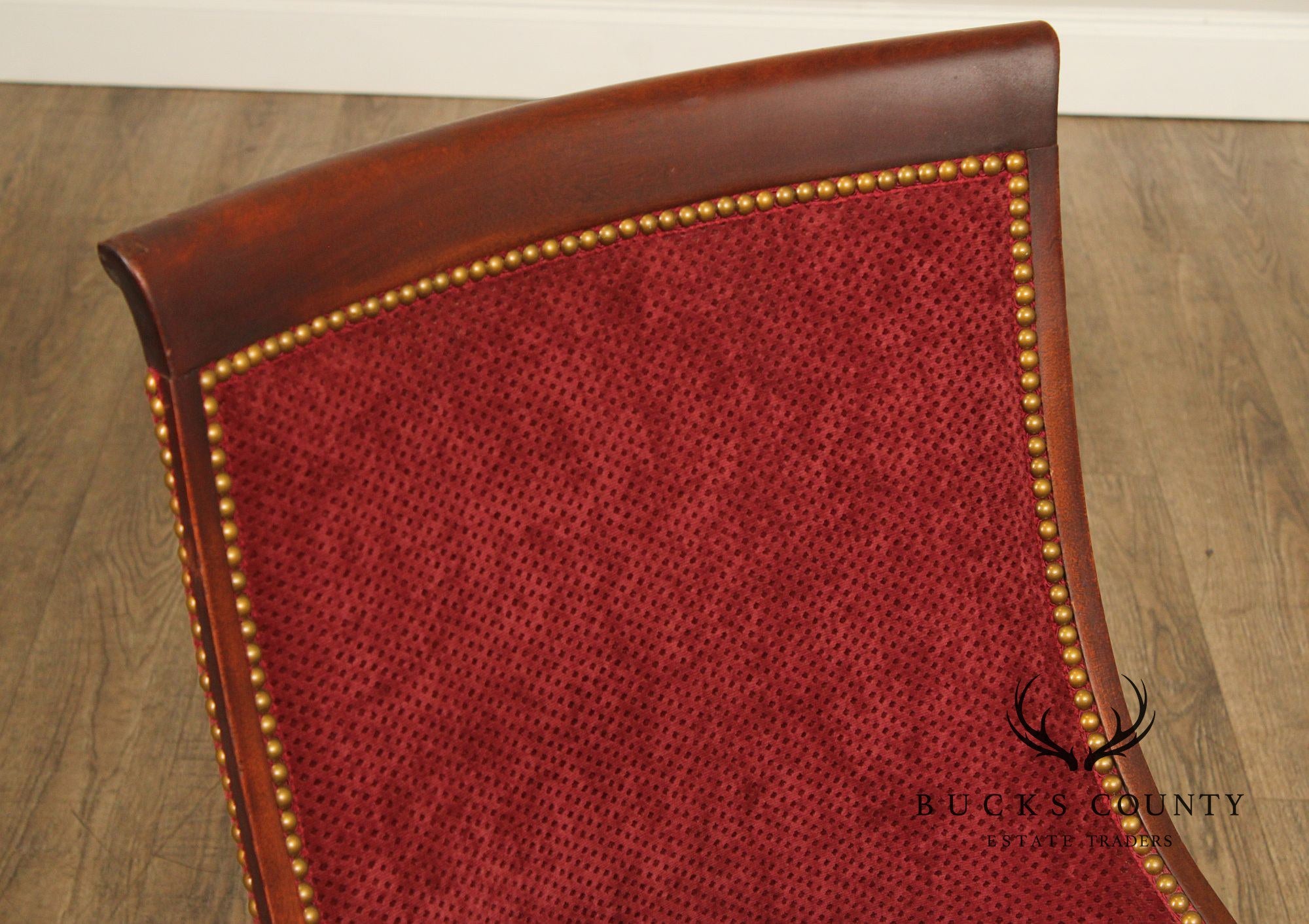 French Empire Mahogany Gondola Side Chair
