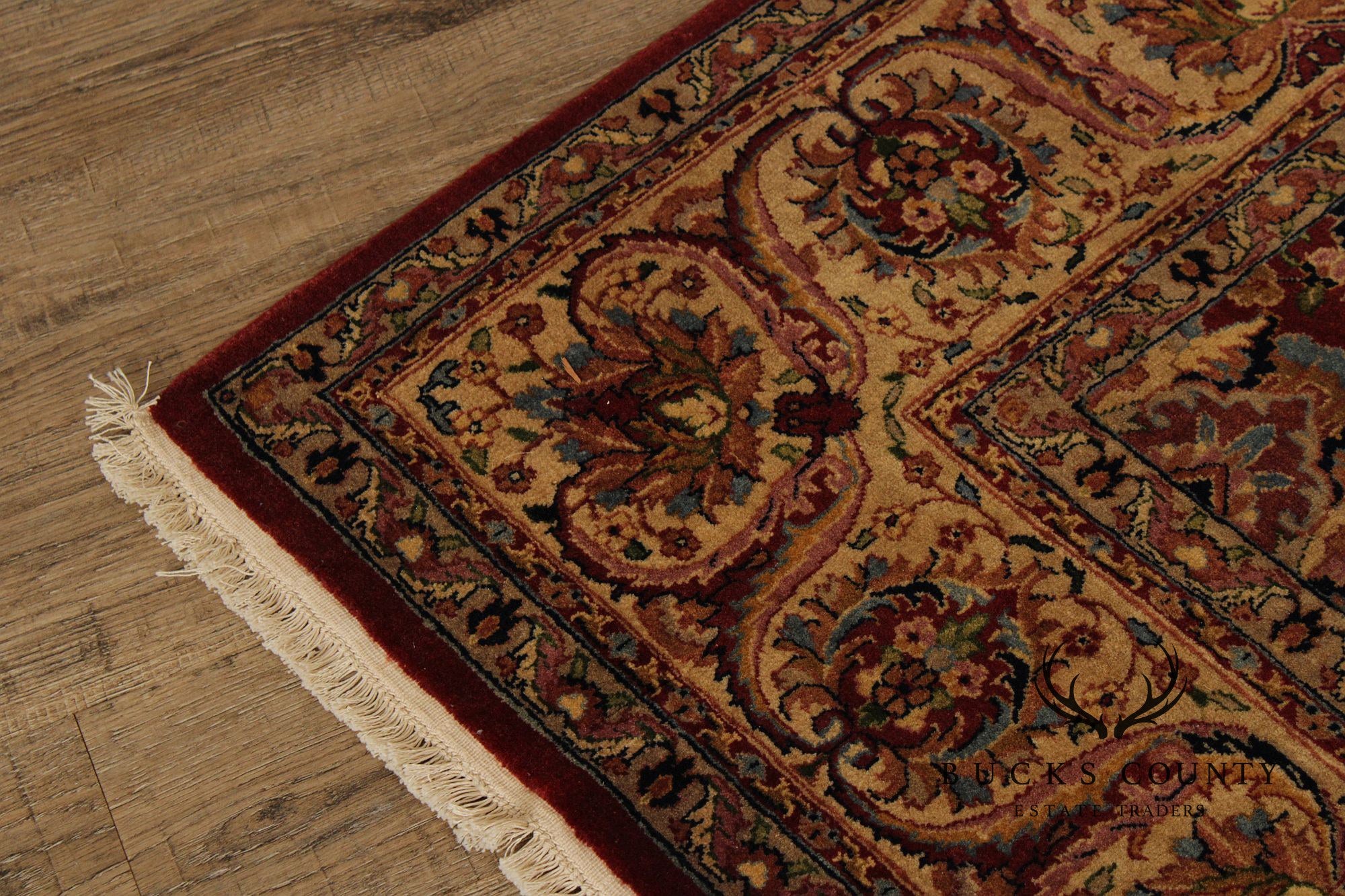 Indo Kashan Handmade 6' X 9' Wool Area Rug