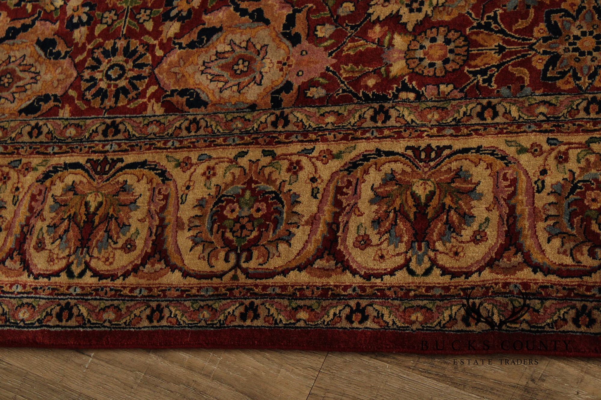 Indo Kashan Handmade 6' X 9' Wool Area Rug