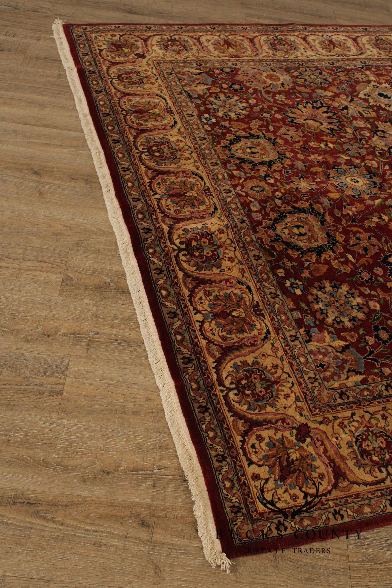 Indo Kashan Handmade 6' X 9' Wool Area Rug