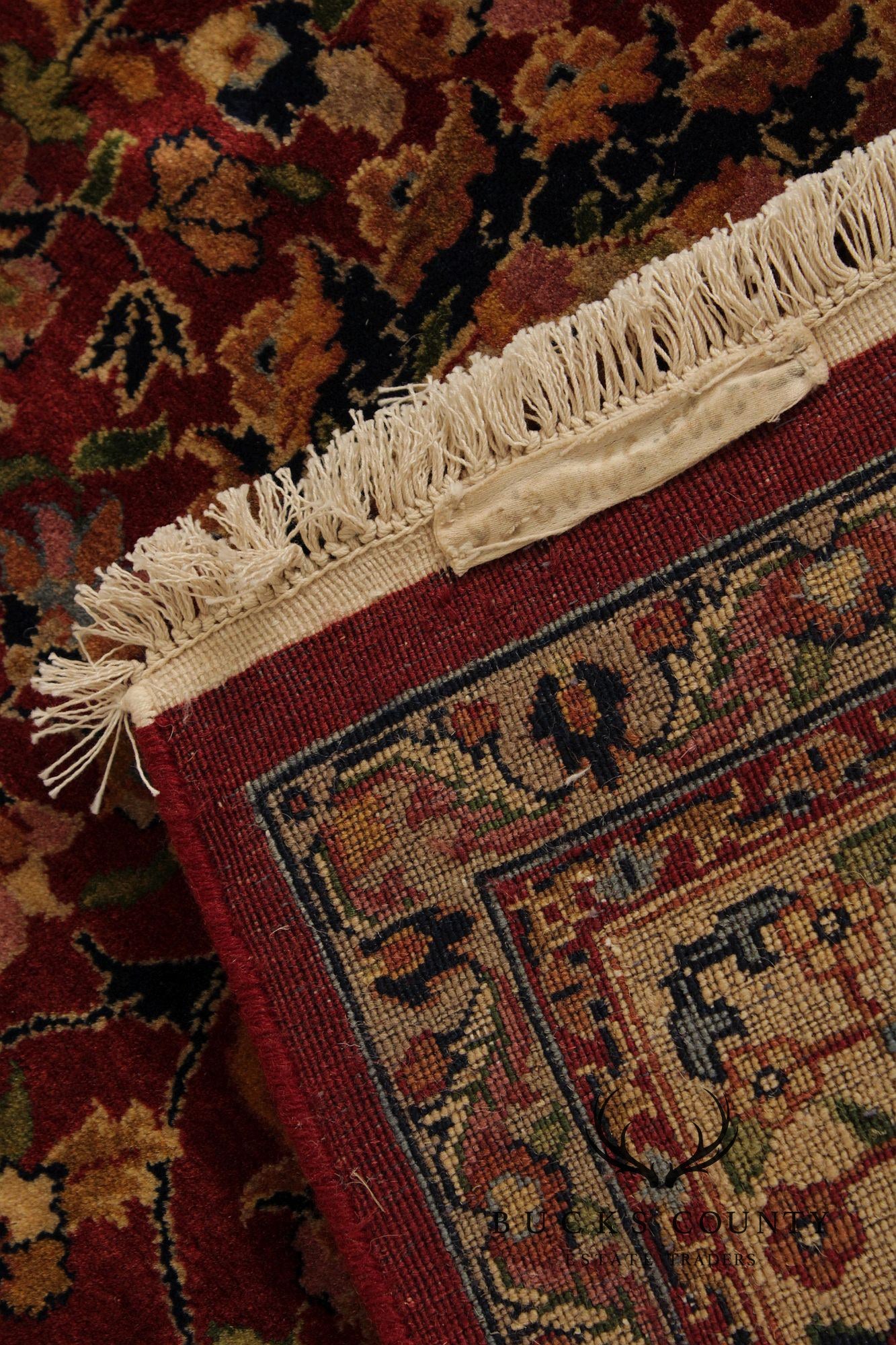 Indo Kashan Handmade 6' X 9' Wool Area Rug