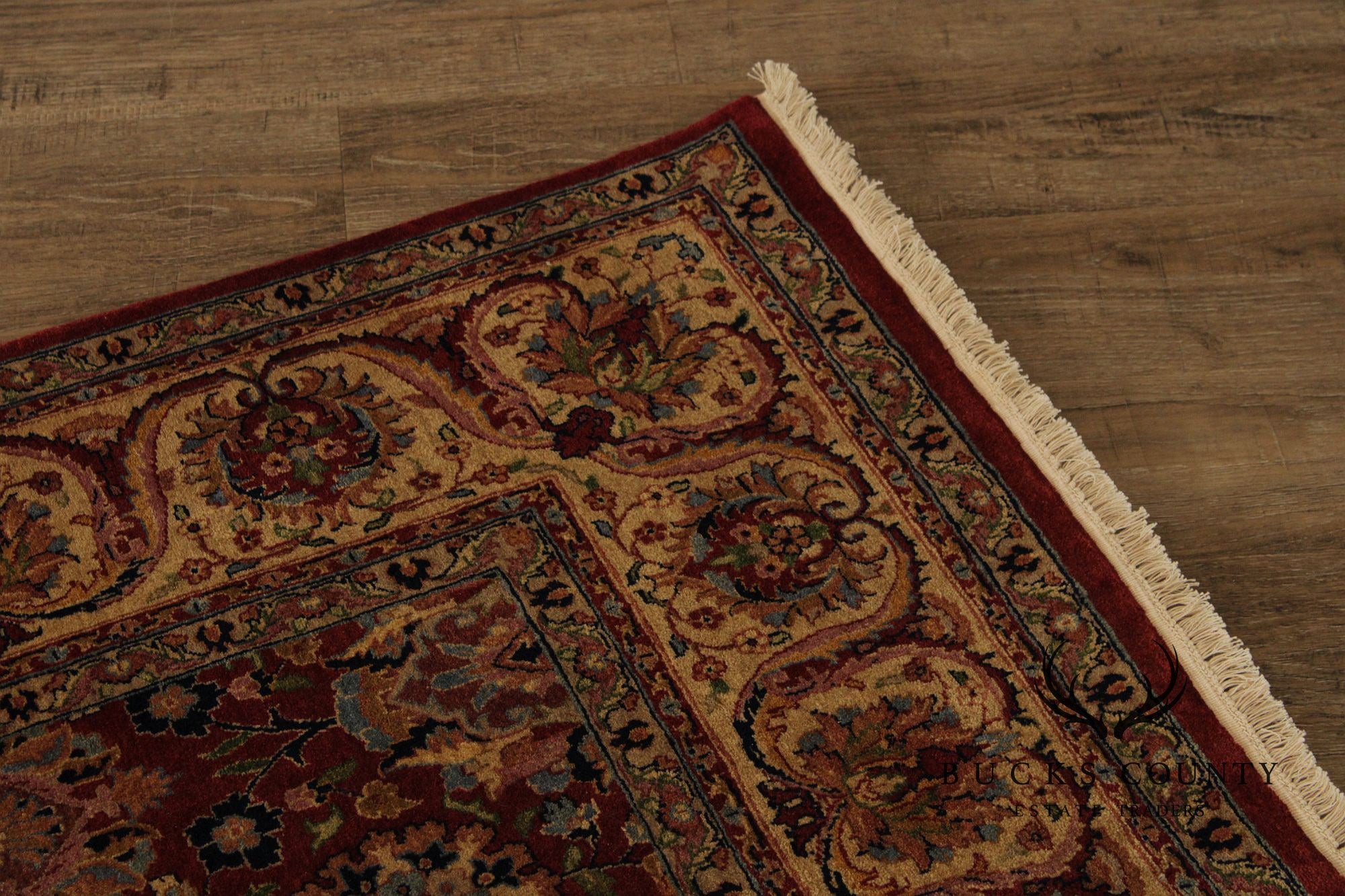 Indo Kashan Handmade 6' X 9' Wool Area Rug