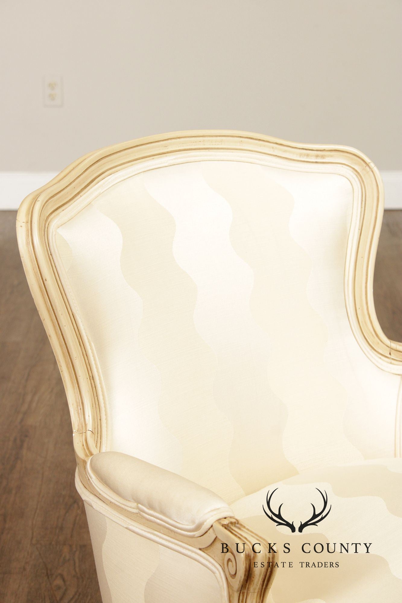 French Louis XVI Style Vintage Pair Of Bergere Chairs