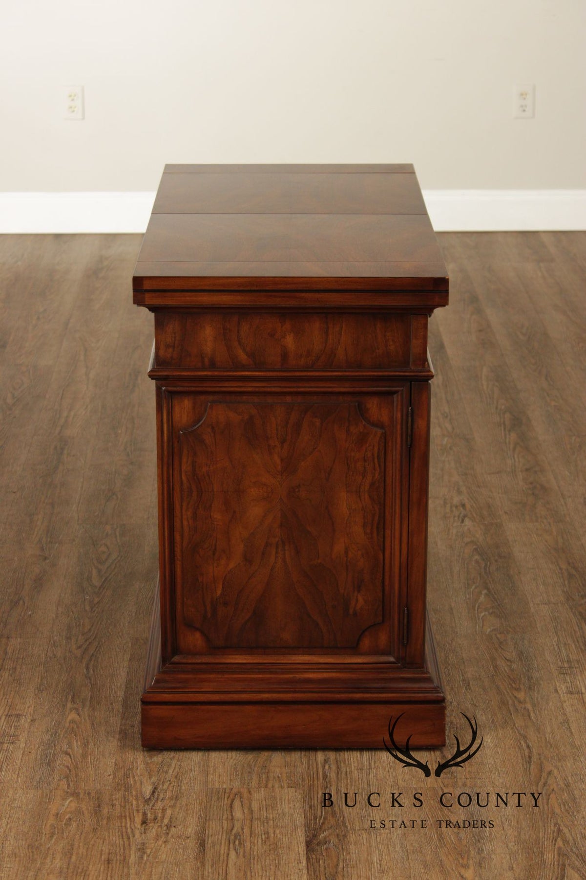 Karges Burl Walnut Flip-Top Server