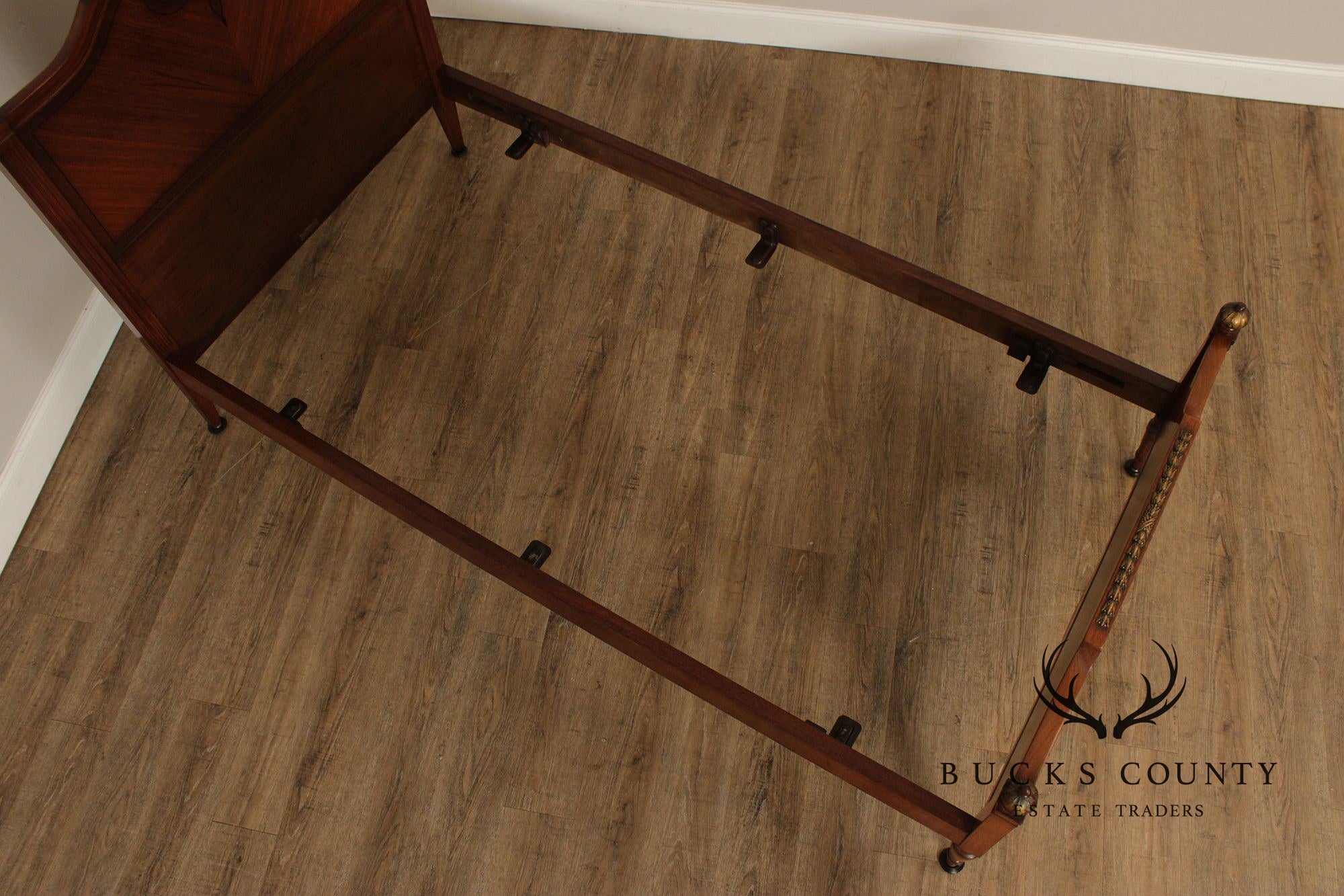1930's Tobey Furniture Company French Style Pair Of Walnut Twin Beds