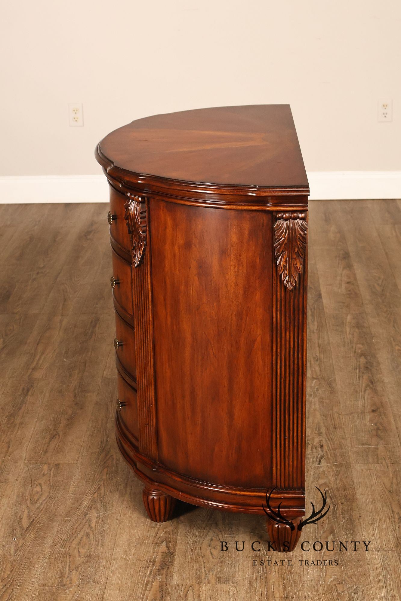Hooker Furniture Seven Seas Mahogany Demilune Console Chest