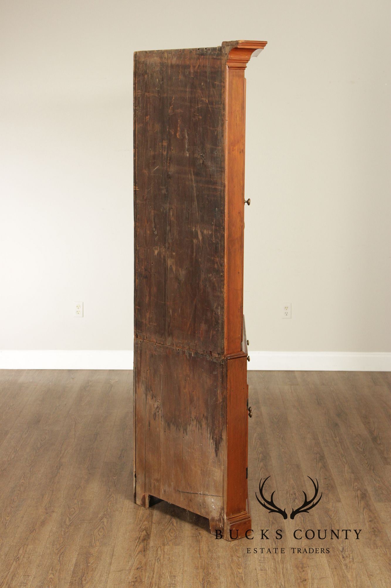 Antique Softwood Corner Cupboard