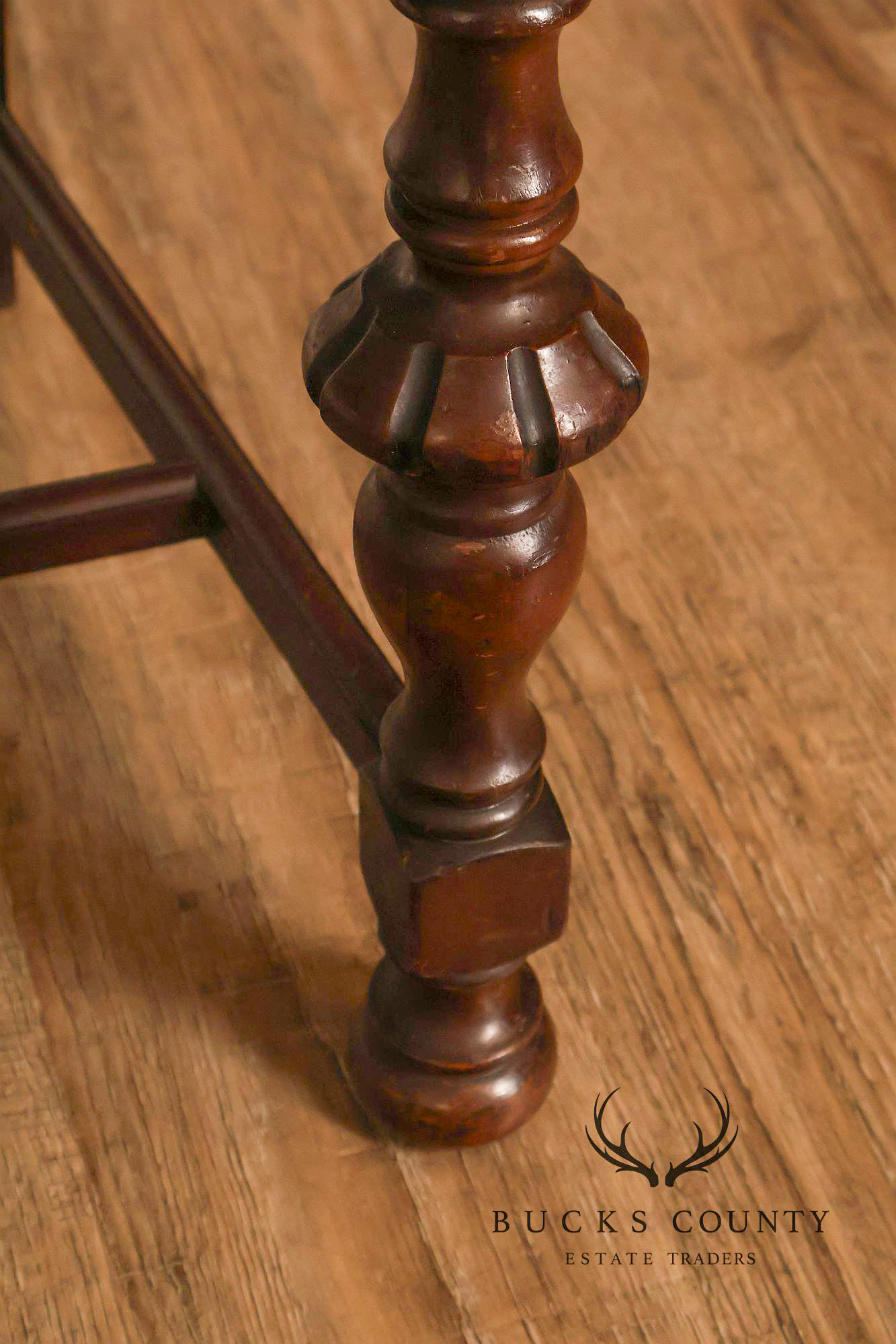 1930's Vintage Walnut Vanity Bench