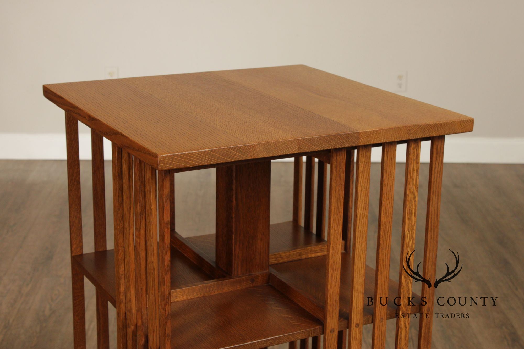 Stickley Mission Collection Oak Revolving Bookcase