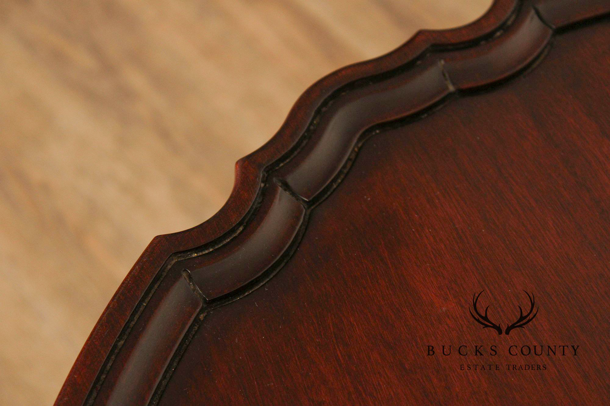 Henkel Harris Chippendale Style Mahogany Tilt Top Tea Table