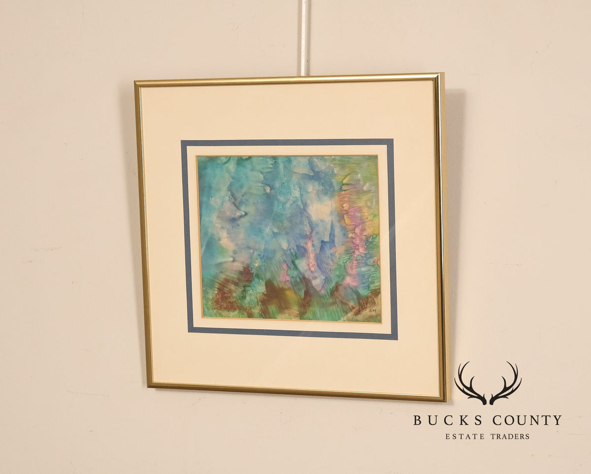 Suzanne Marinell Melted Wax Painting, Underwater