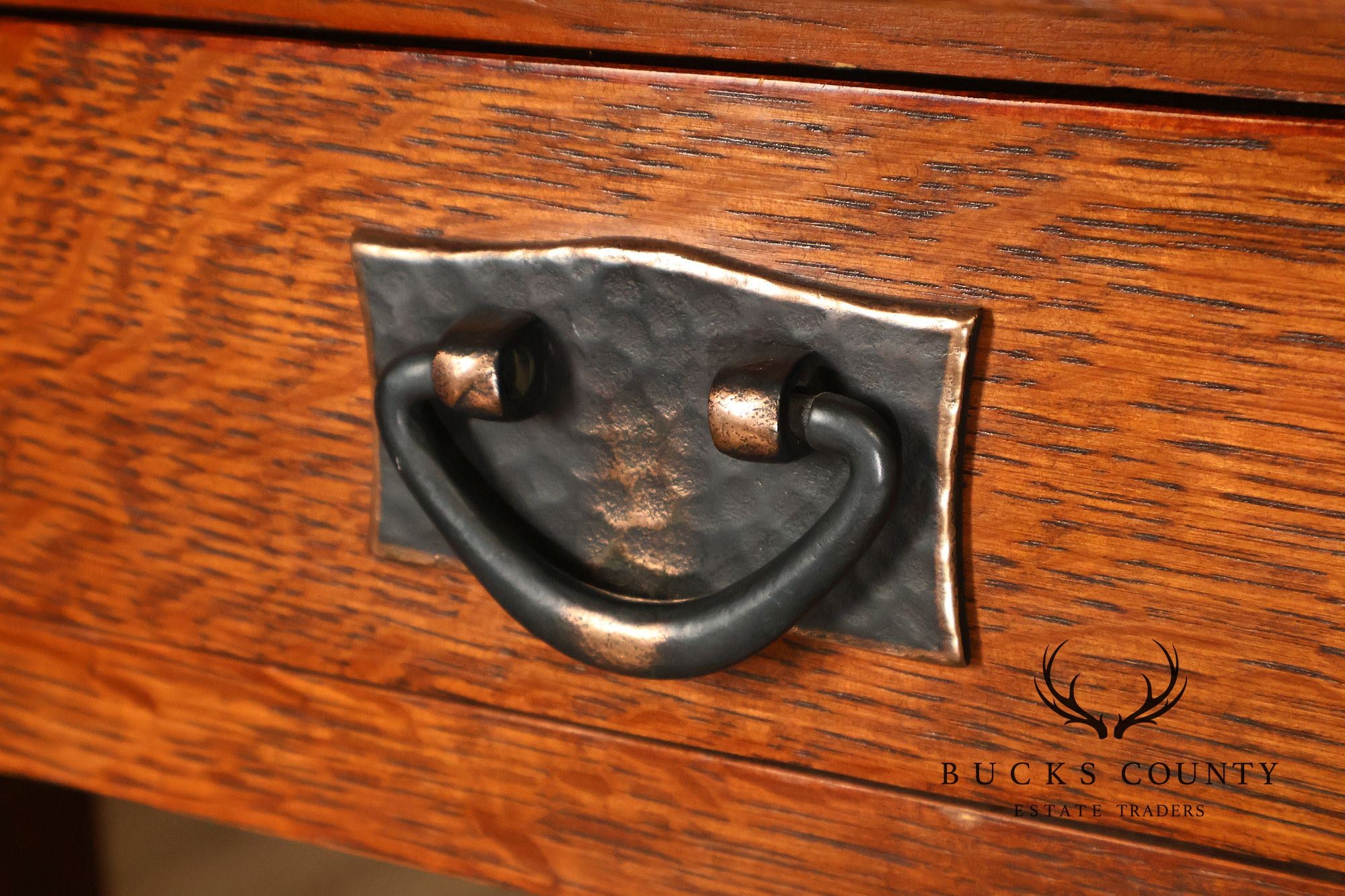 Stickley Furniture Mission Collection Oak Flip Top Harvest Console Or Dining Table