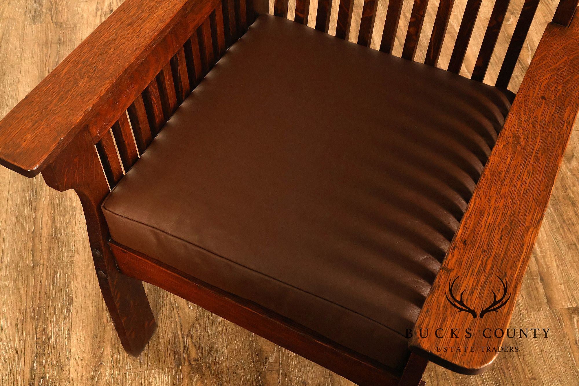 Michigan Chair Company Arts And Crafts Oak Armchair