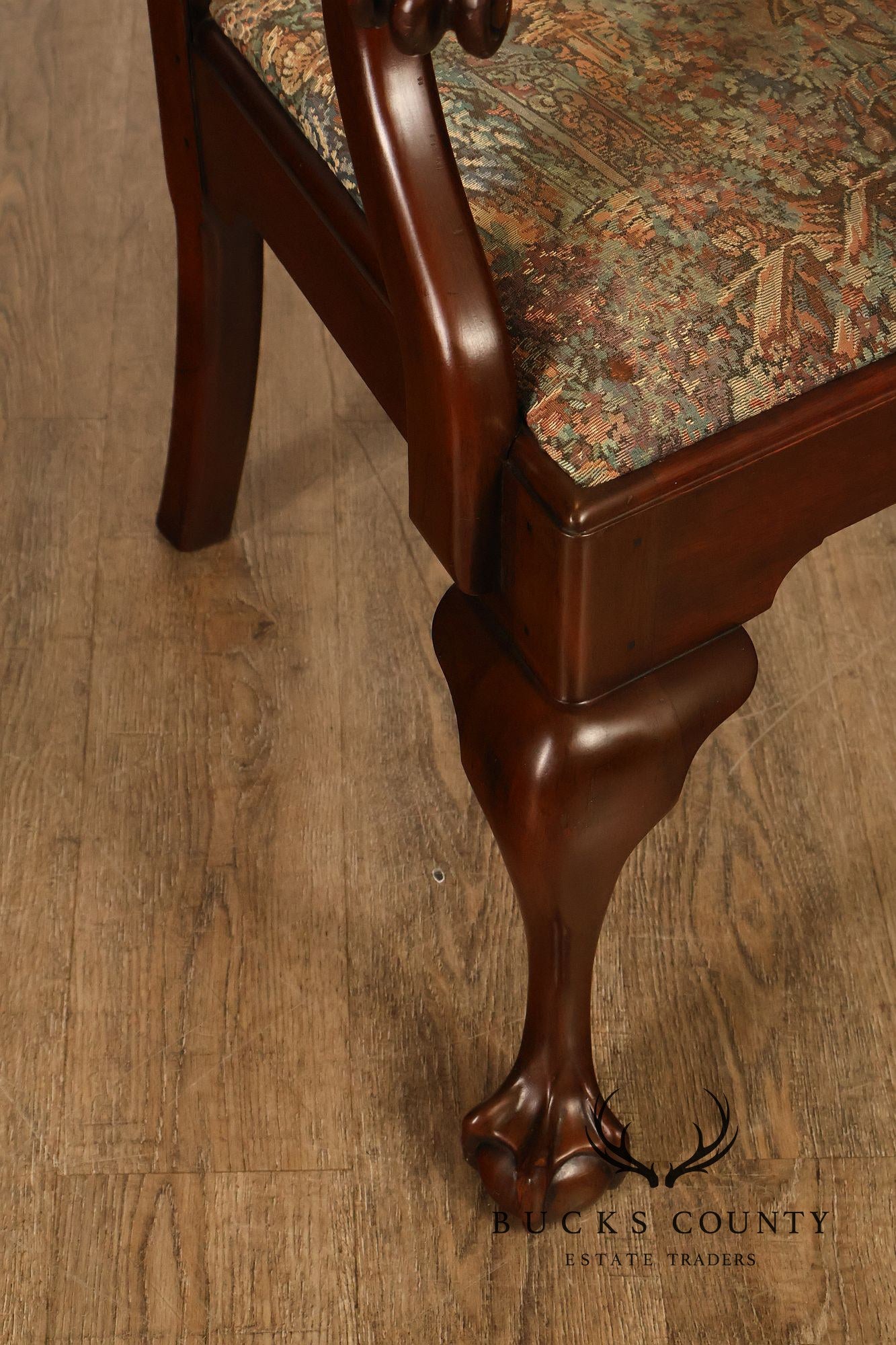 Henkel Harris Chippendale Style Mahogany Armchair