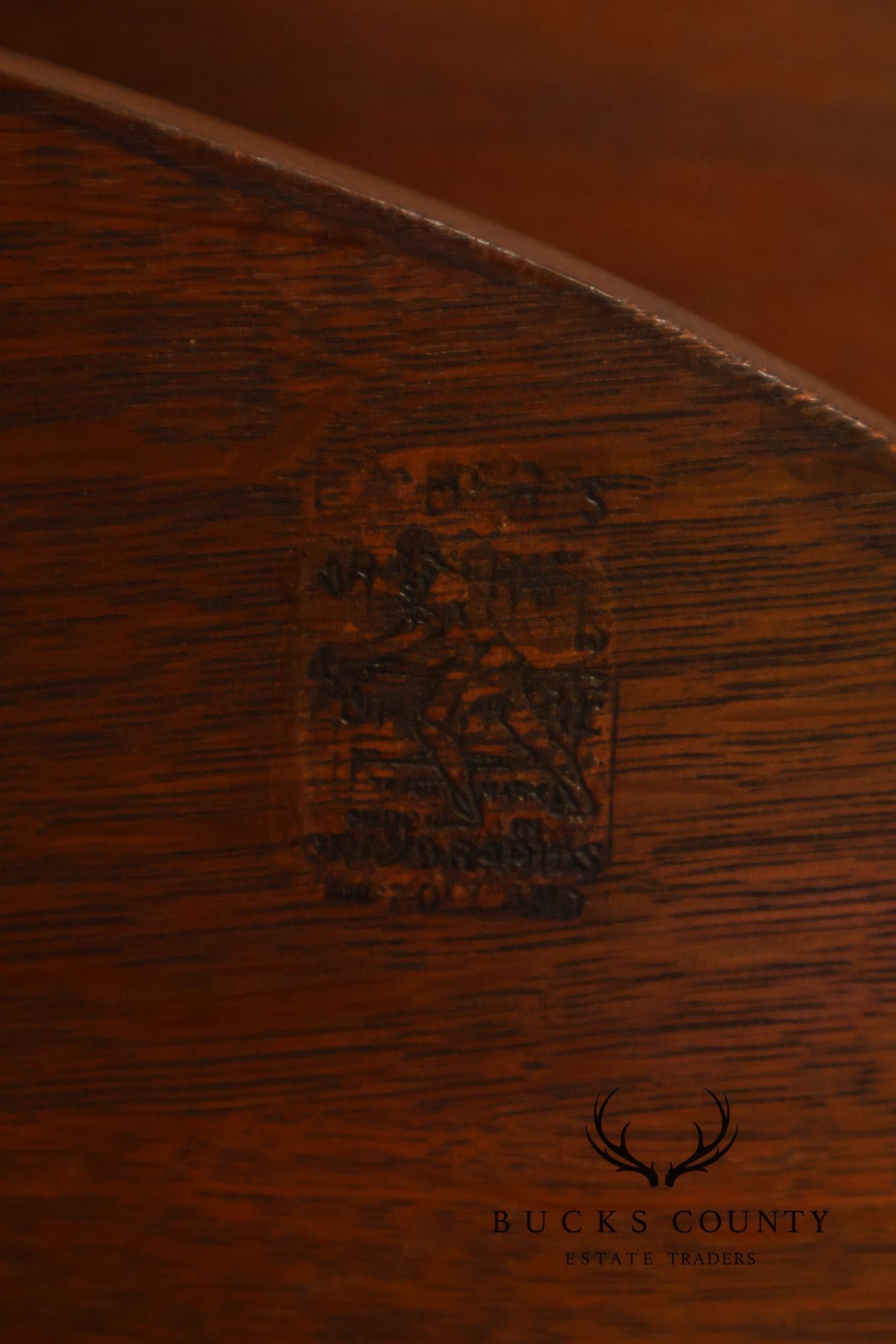 Limbert Arts And Crafts Antique Oak Double Oval Center Table Model 158