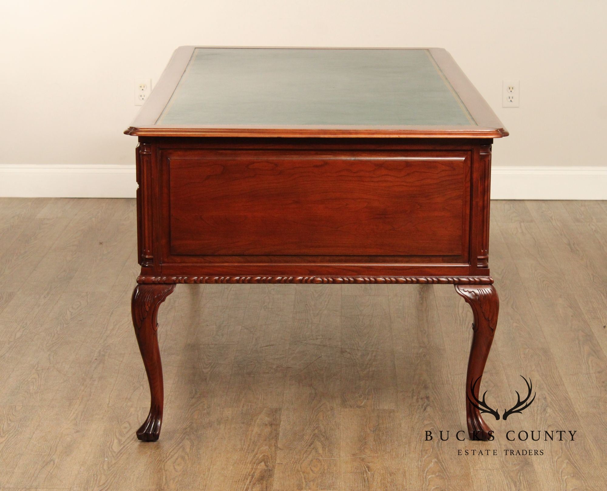 Harden Georgian Style Cherry Leather Top Executive Writing Desk