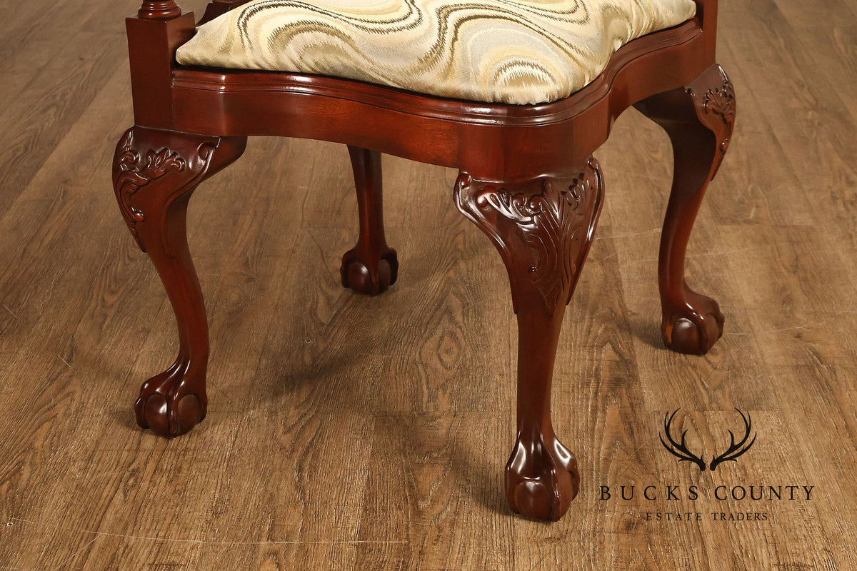 Statesville Chippendale Style Mahogany Corner Chair
