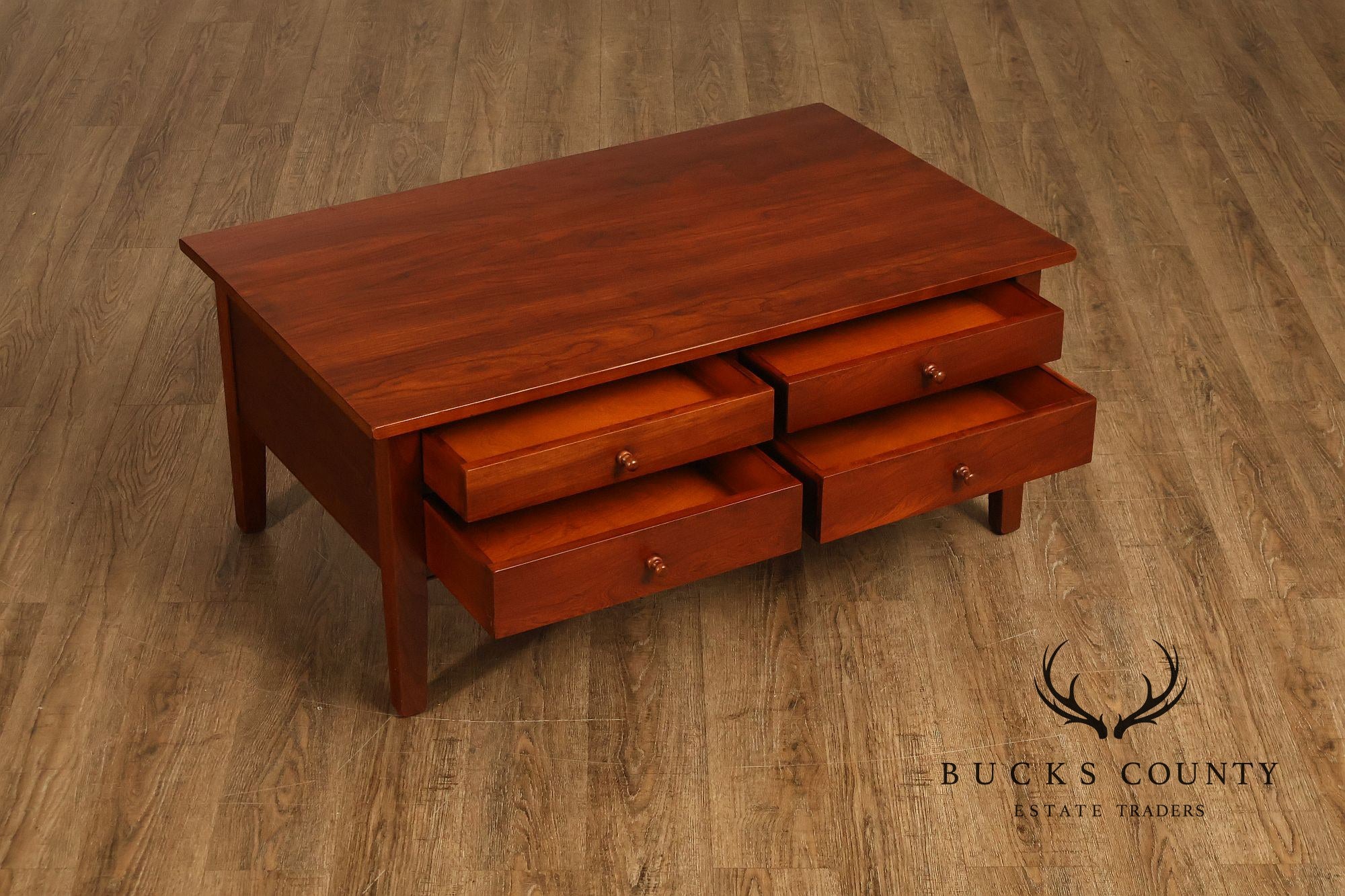Piper Classics Shaker Style Salem Solid Cherry Coffee Table