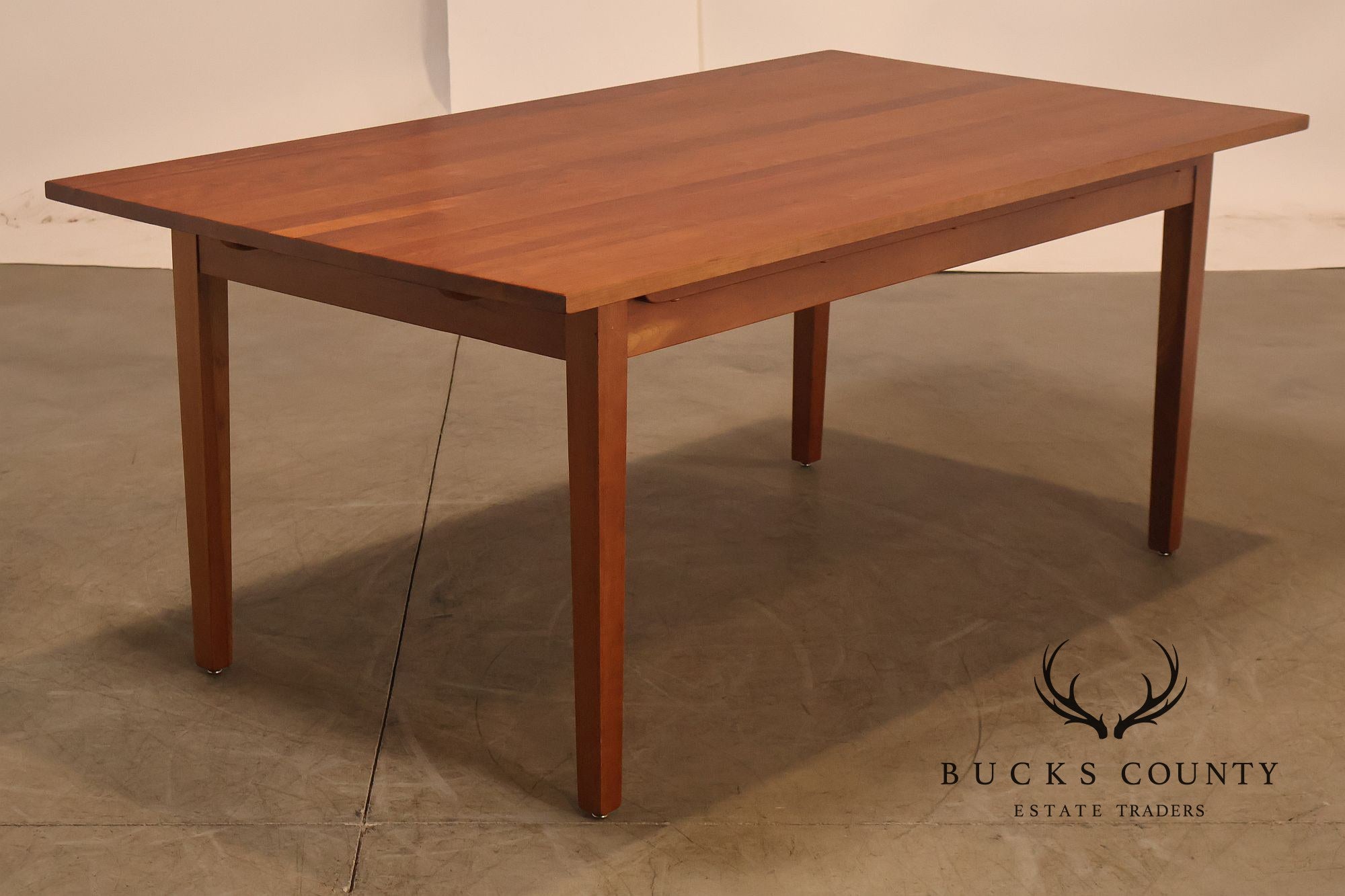 Frederick Duckloe Solid Cherry Expandable Dining Table