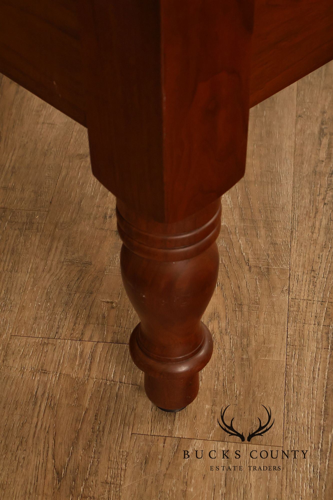 E.A. Clore & Sons Custom Walnut Queen Cannonball Bed