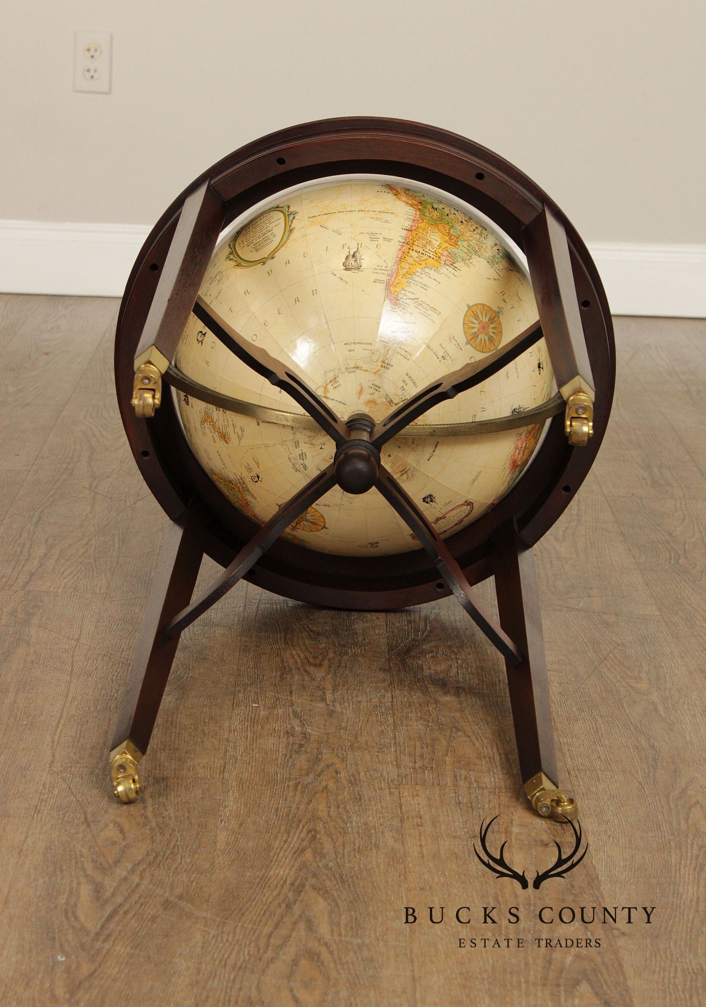 Replogle Standing Floor Globe in Mahogany Stand