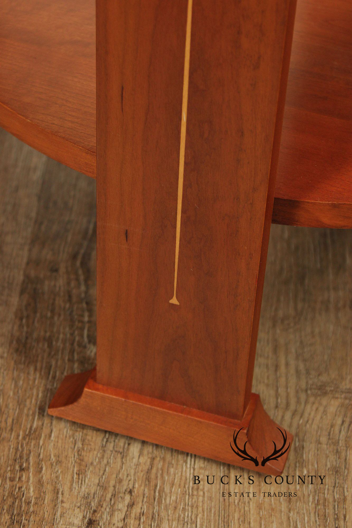Stickley Harvey Ellis Inlaid Cherry Round Lamp Table