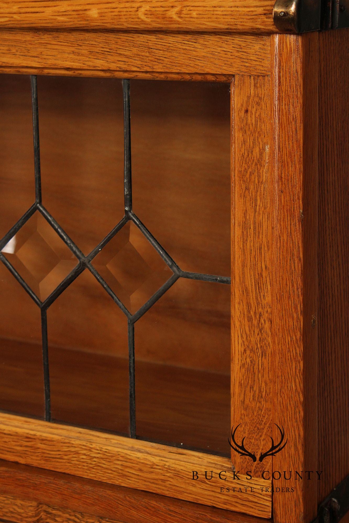 Globe Wernicke Antique Oak Four-Section Barrister Bookcase