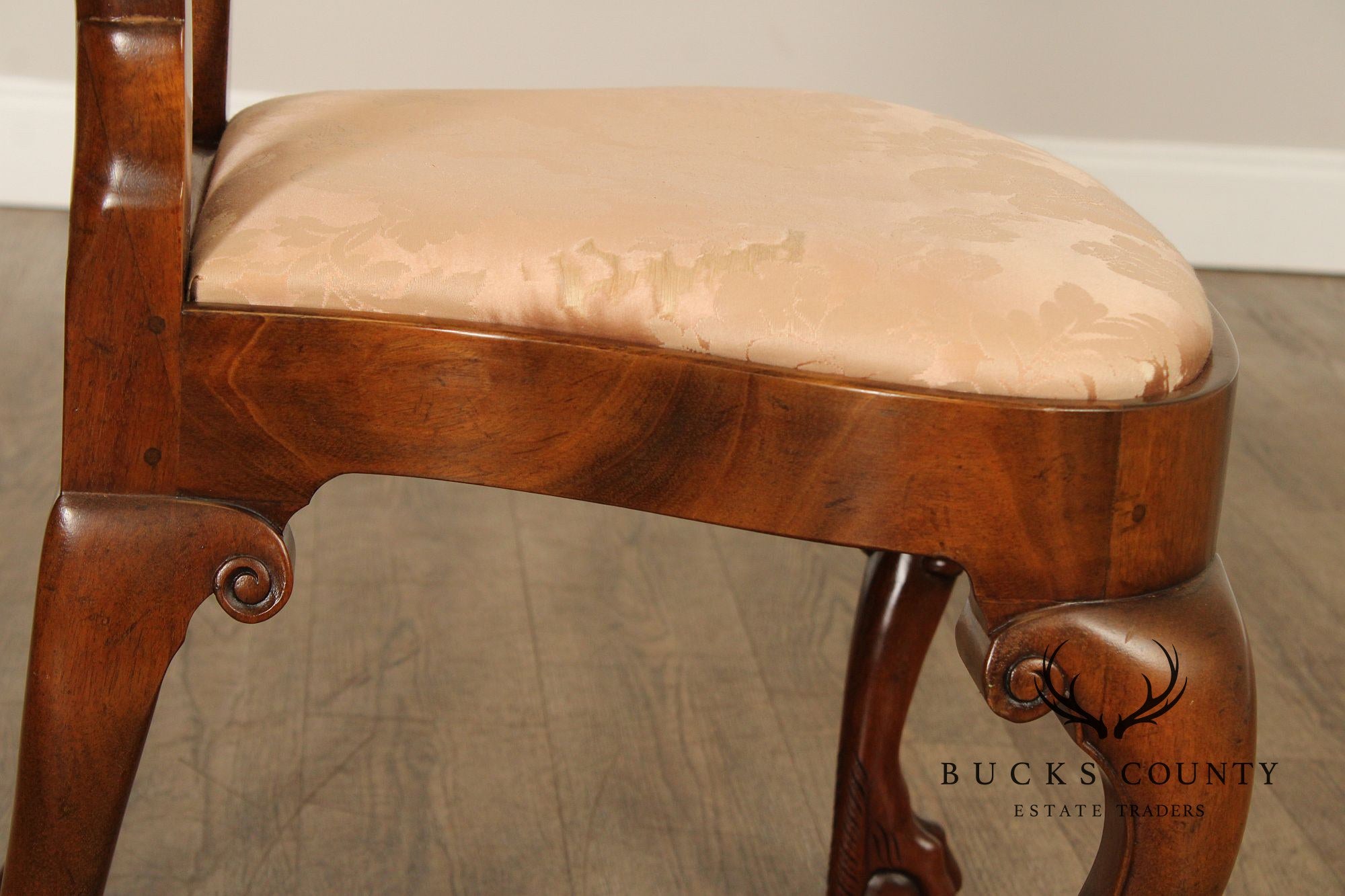 Kittinger Colonial Williamsburg Collection Set Of Four Mahogany Georgian Style Dining Chairs CW180