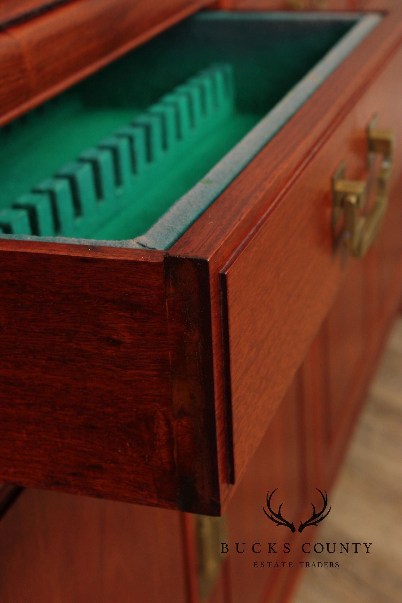 George Zee Chinoiserie Teak Sideboard