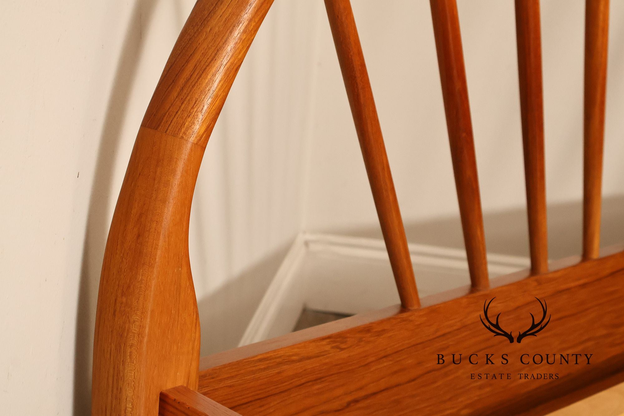 Jespersen Danish Modern Teak Queen Bed Frame