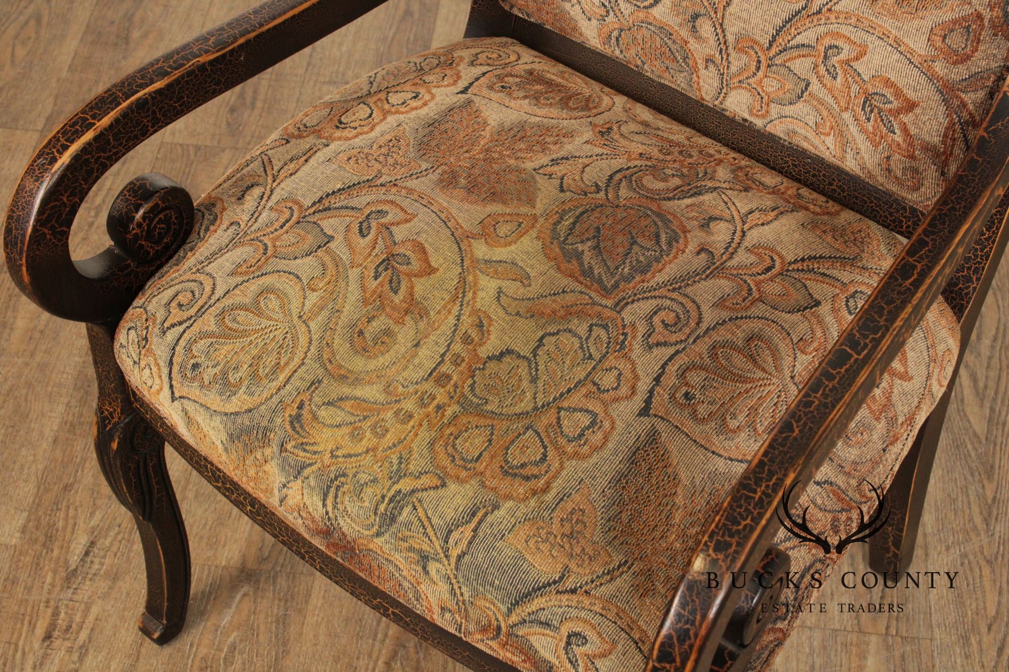 Sam Moore French Empire Style Pair of Armchairs